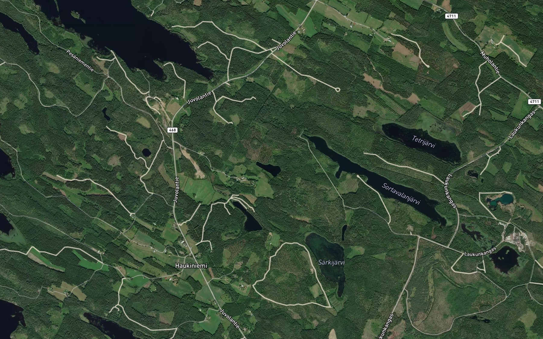 Satellite map of the Muhelampi
