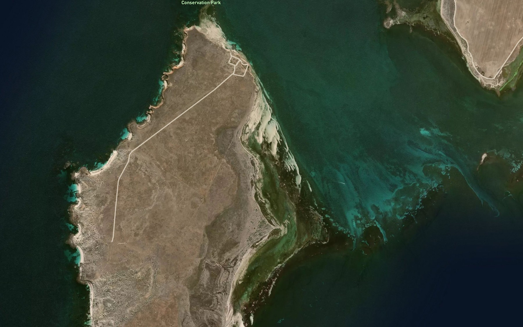 Satellite map of the Swan Bay