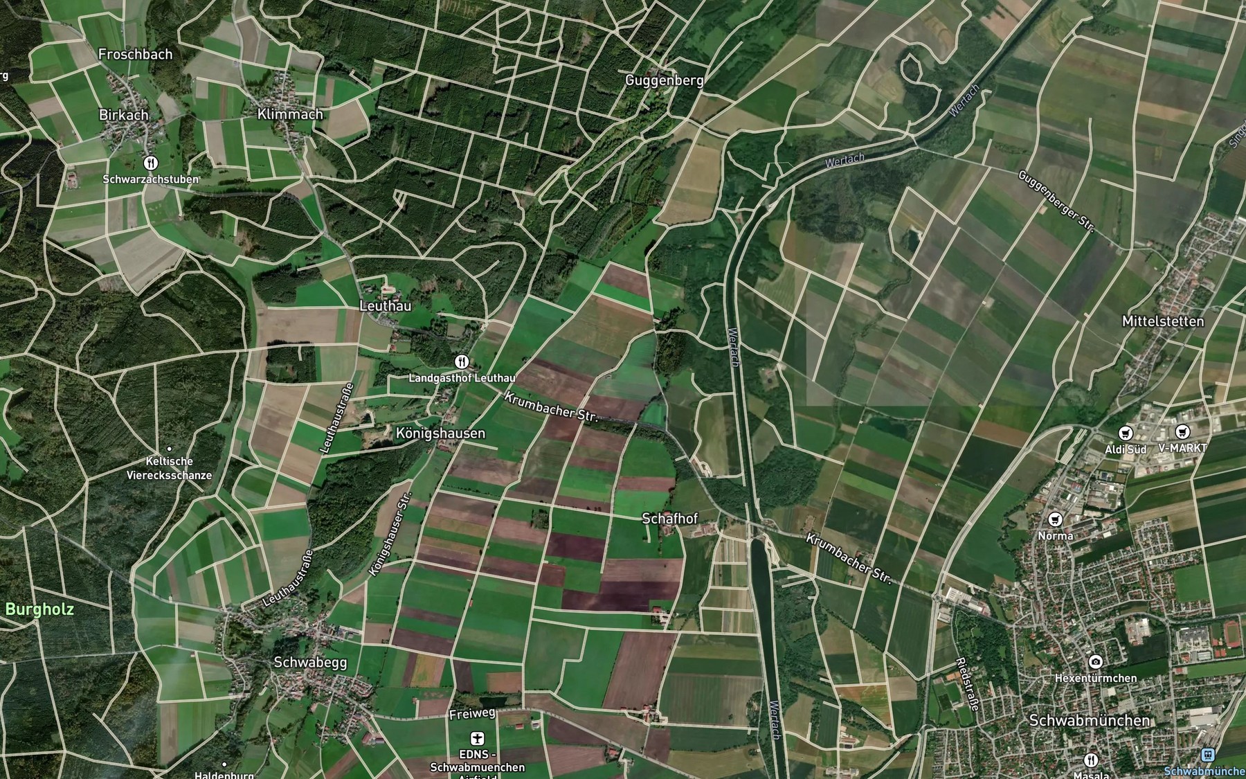Satellite map of the Brunnen Graben