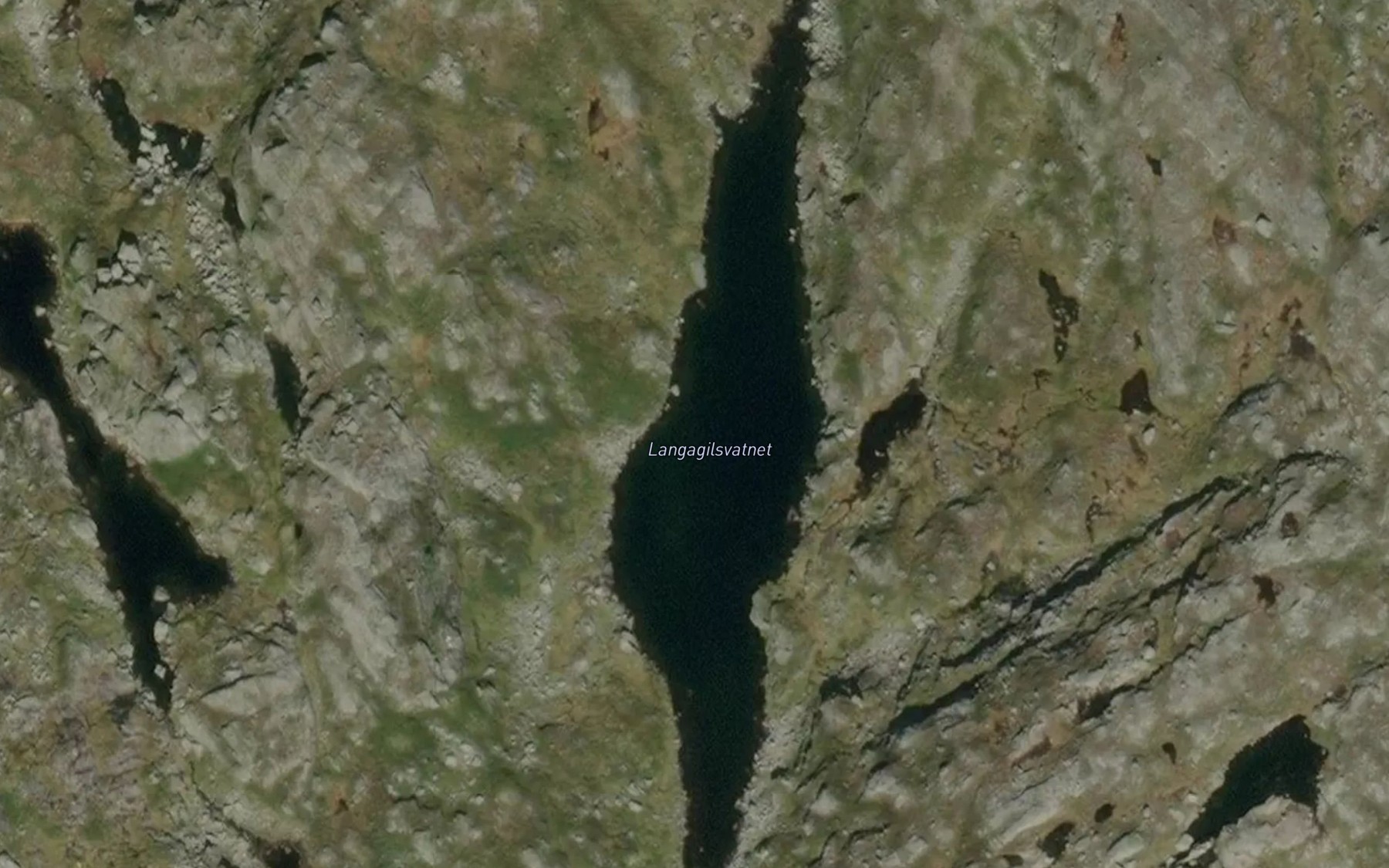 Satellite map of the Langagilsvatnet