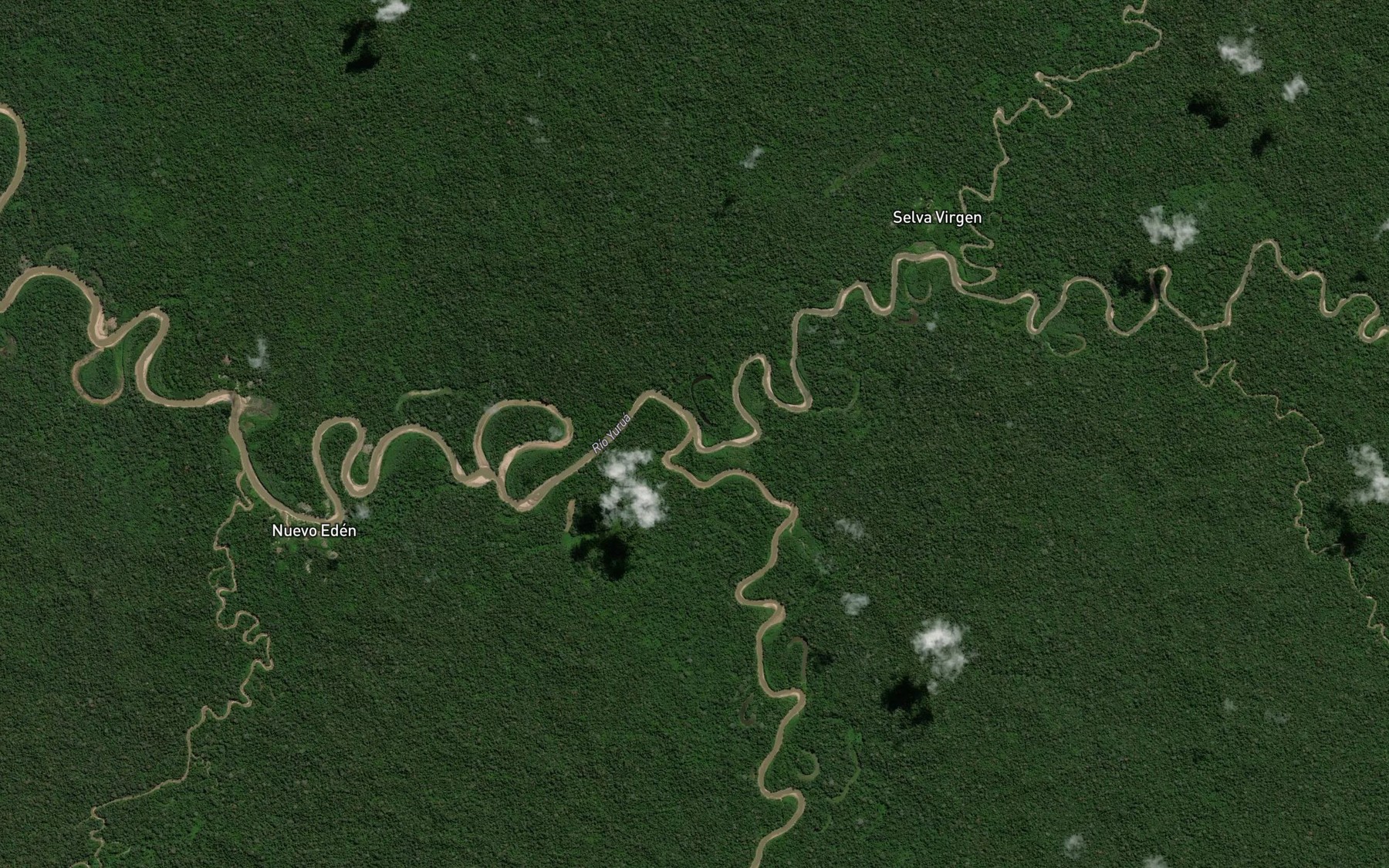 Satellite map of the Rio Piqueyacu
