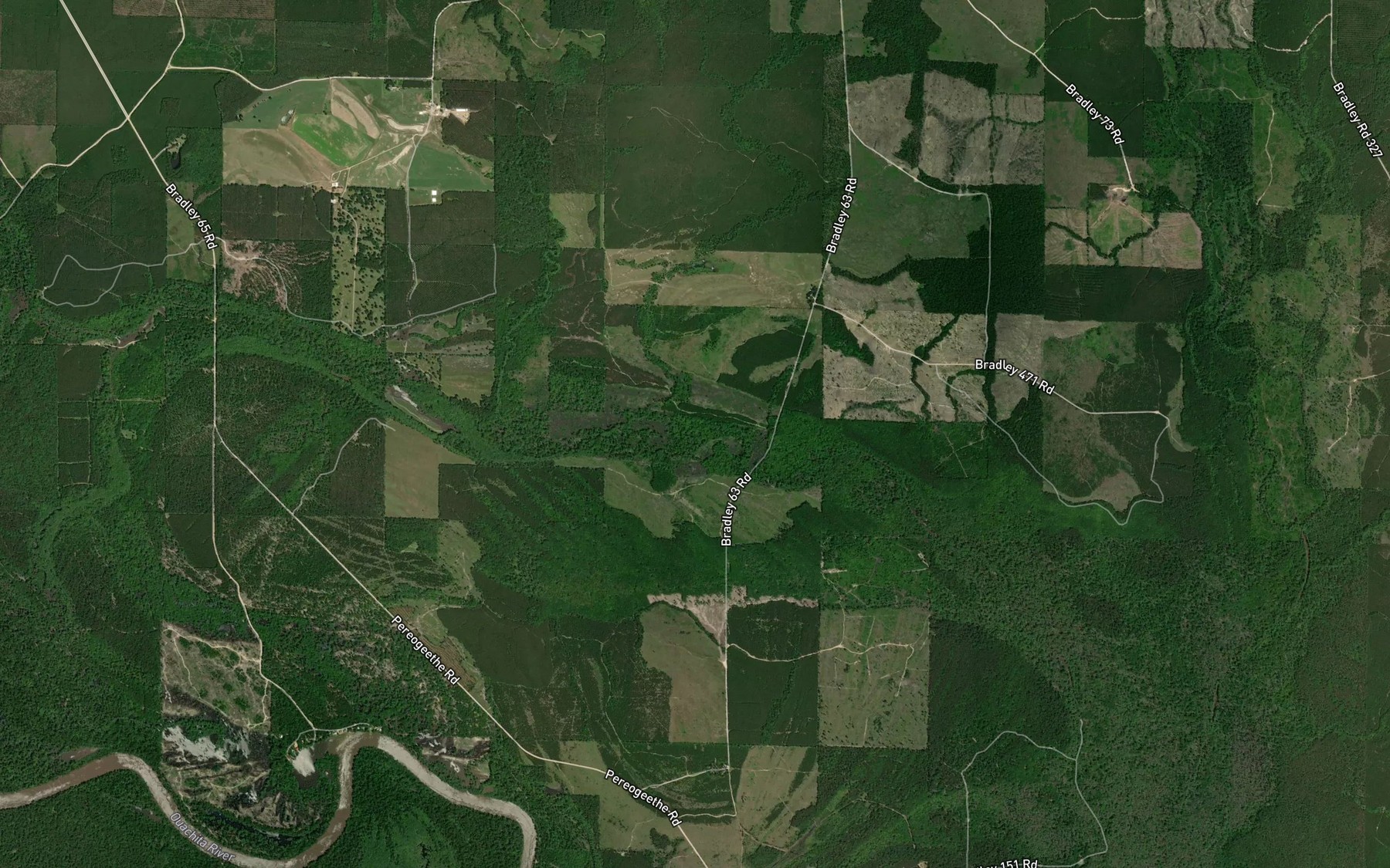 Satellite map of the Lay Branch
