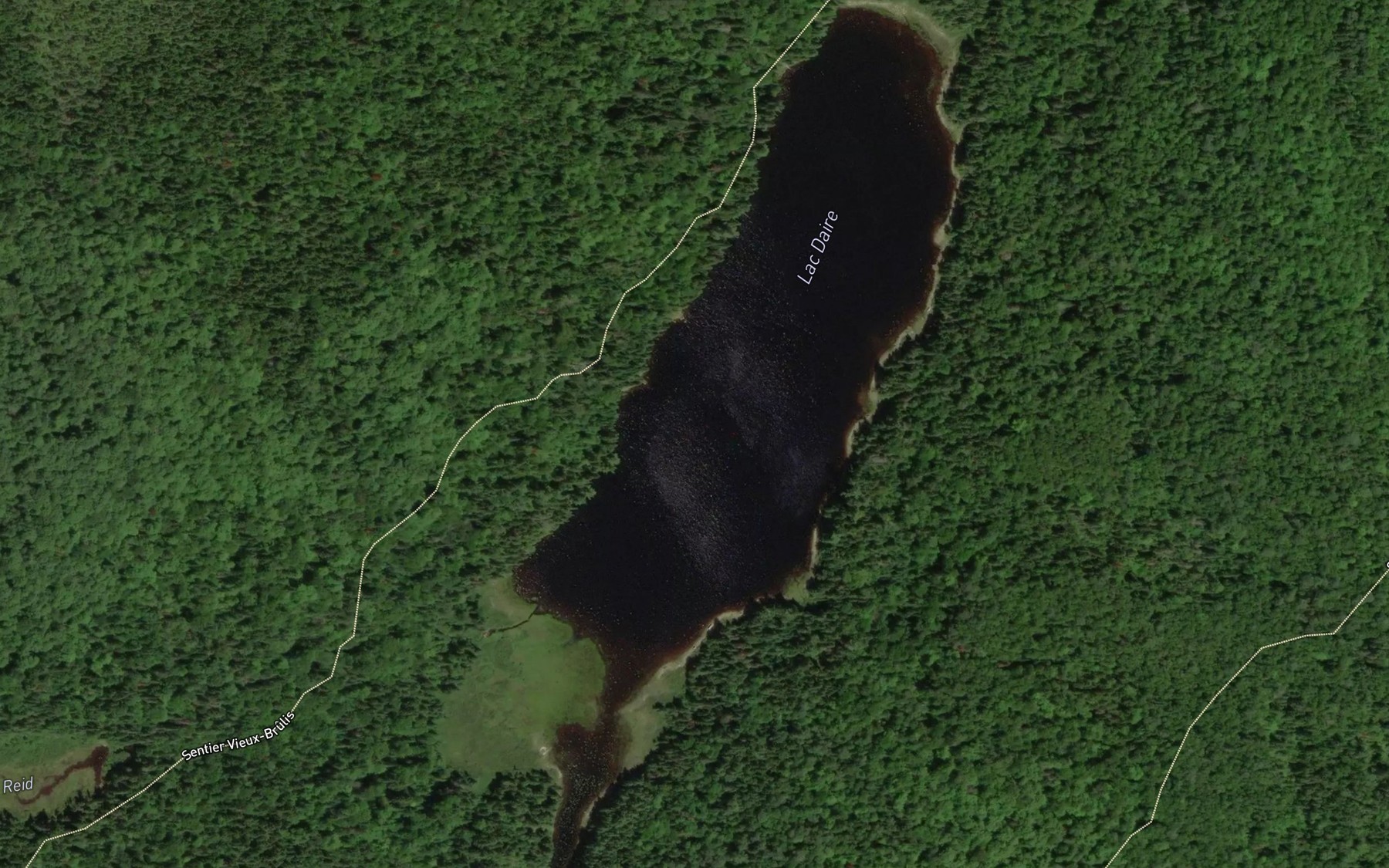 Satellite map of the Lac Daire