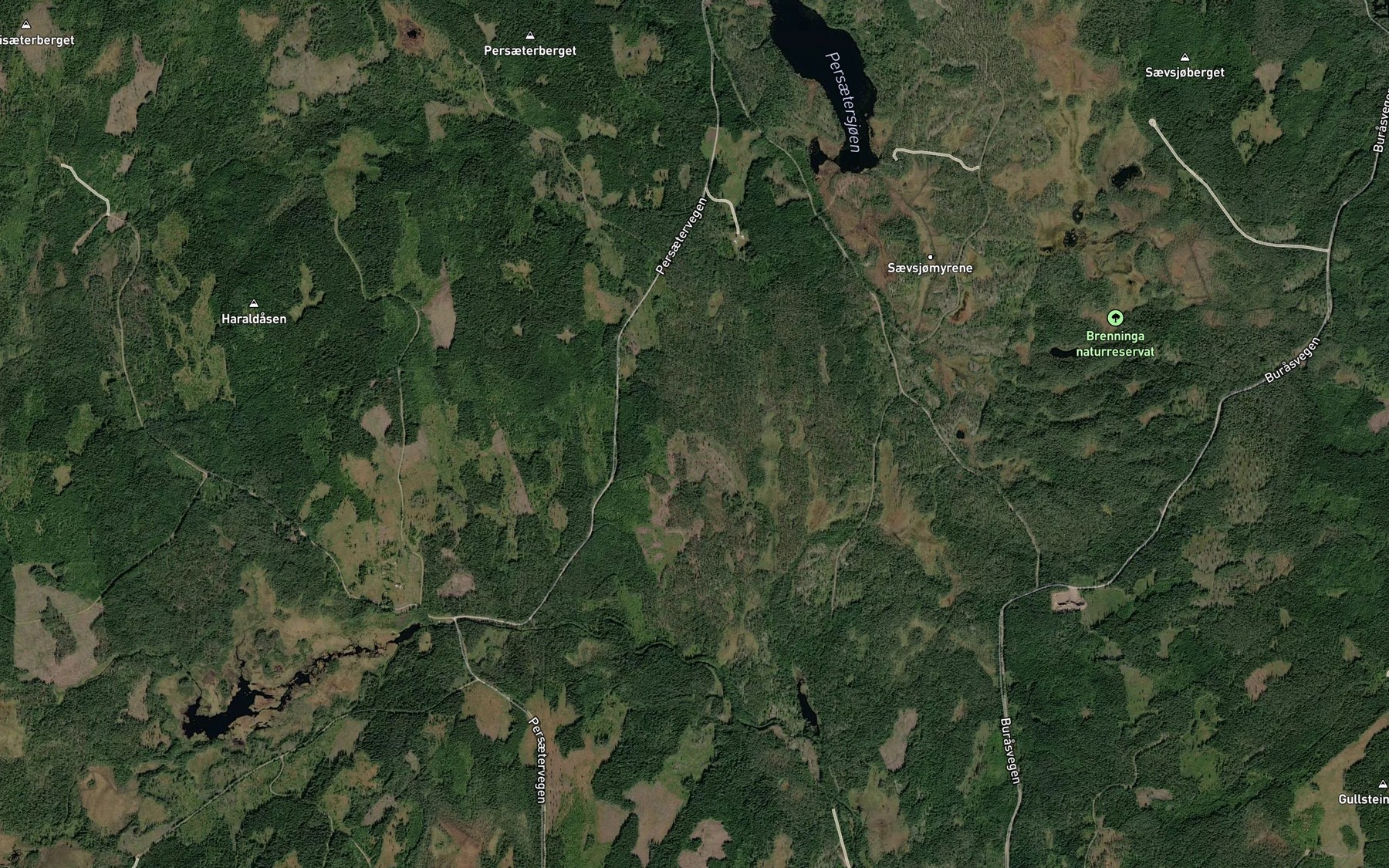 Satellite map of the Jonsokbekken
