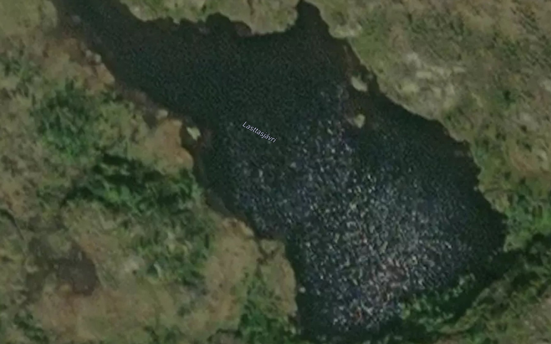 Satellite map of the Varddojavri