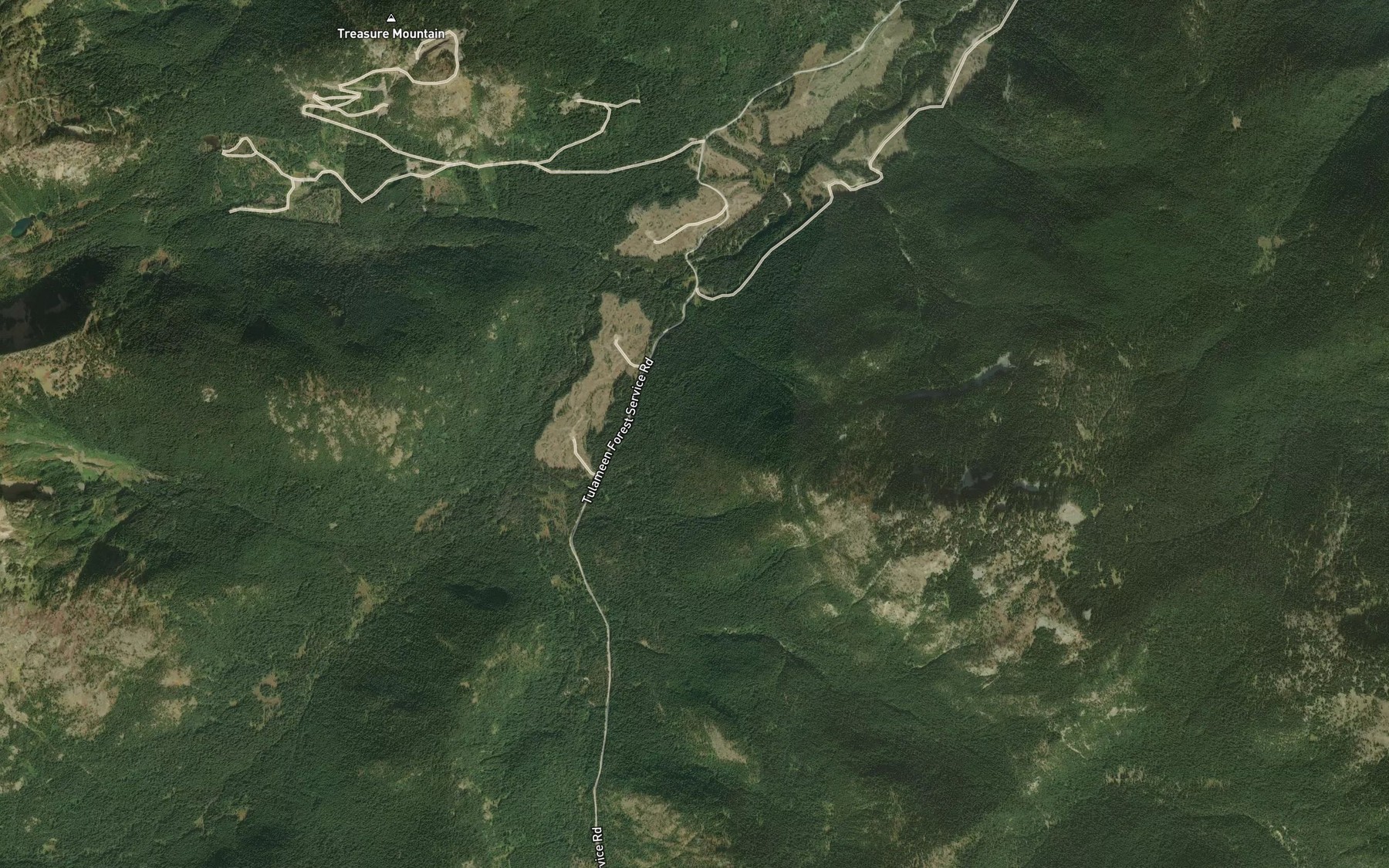 Satellite map of the Amberty Creek