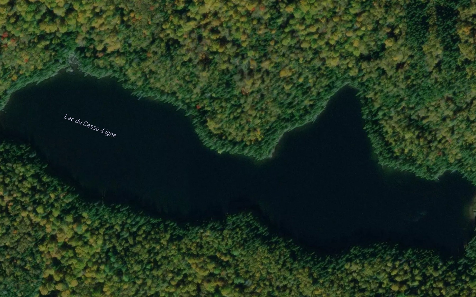 Satellite map of the Lac du Casse-Ligne