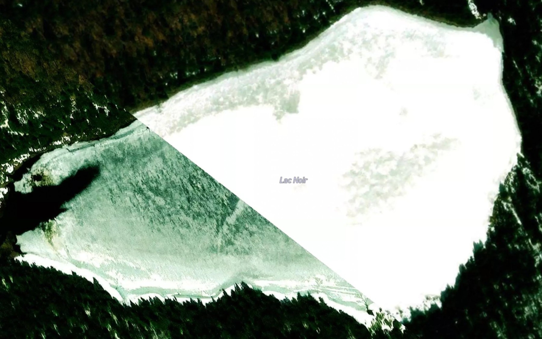Satellite map of the Lac Johnson