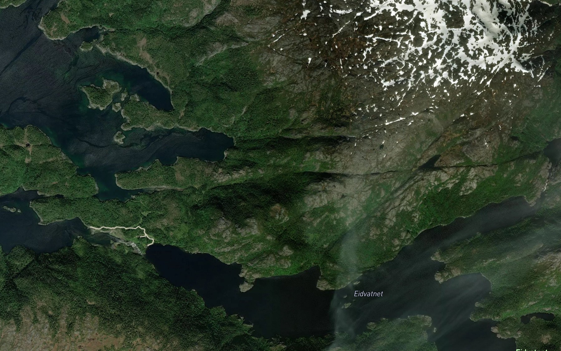 Satellite map of the Kromelva