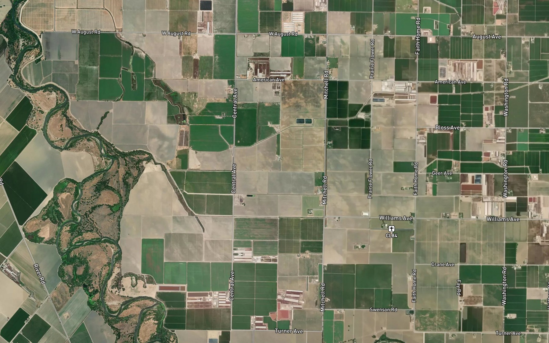 Satellite map of the Stadtler Drain