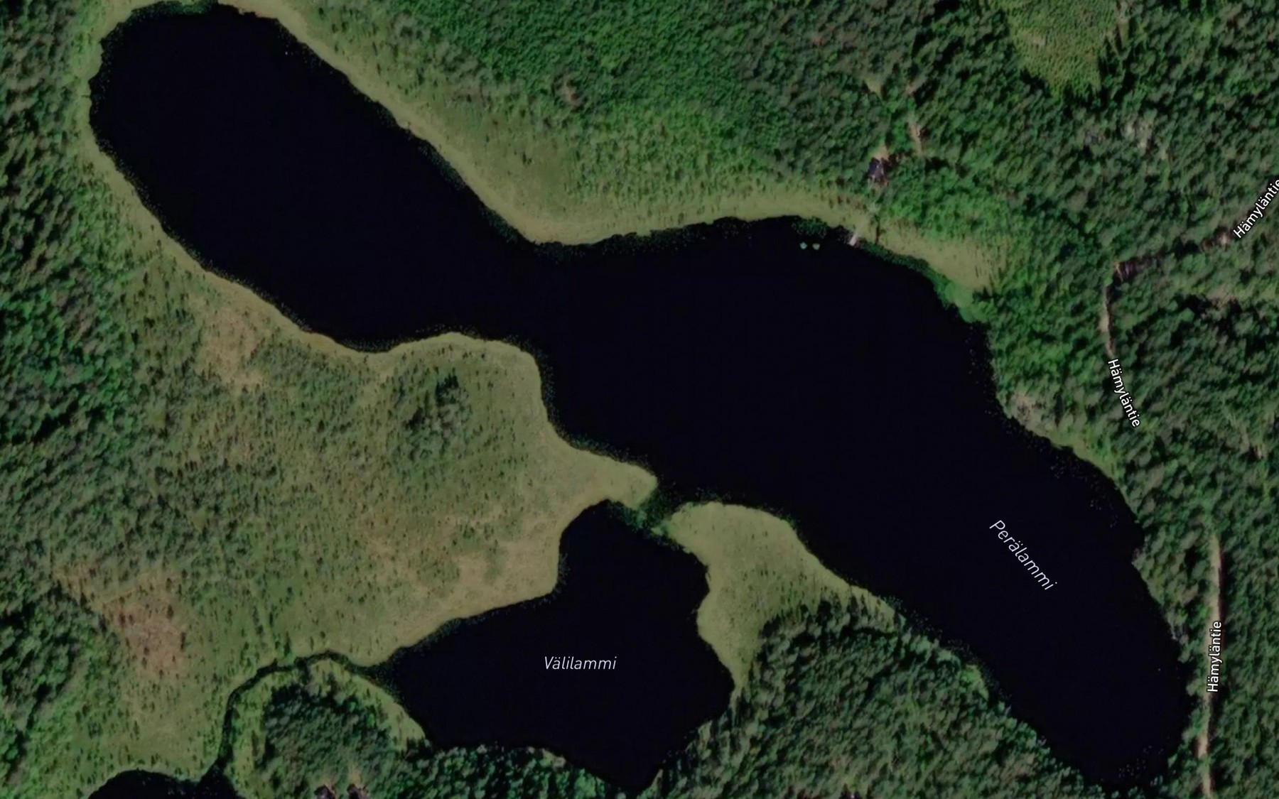 Satellite map of the Peralammi