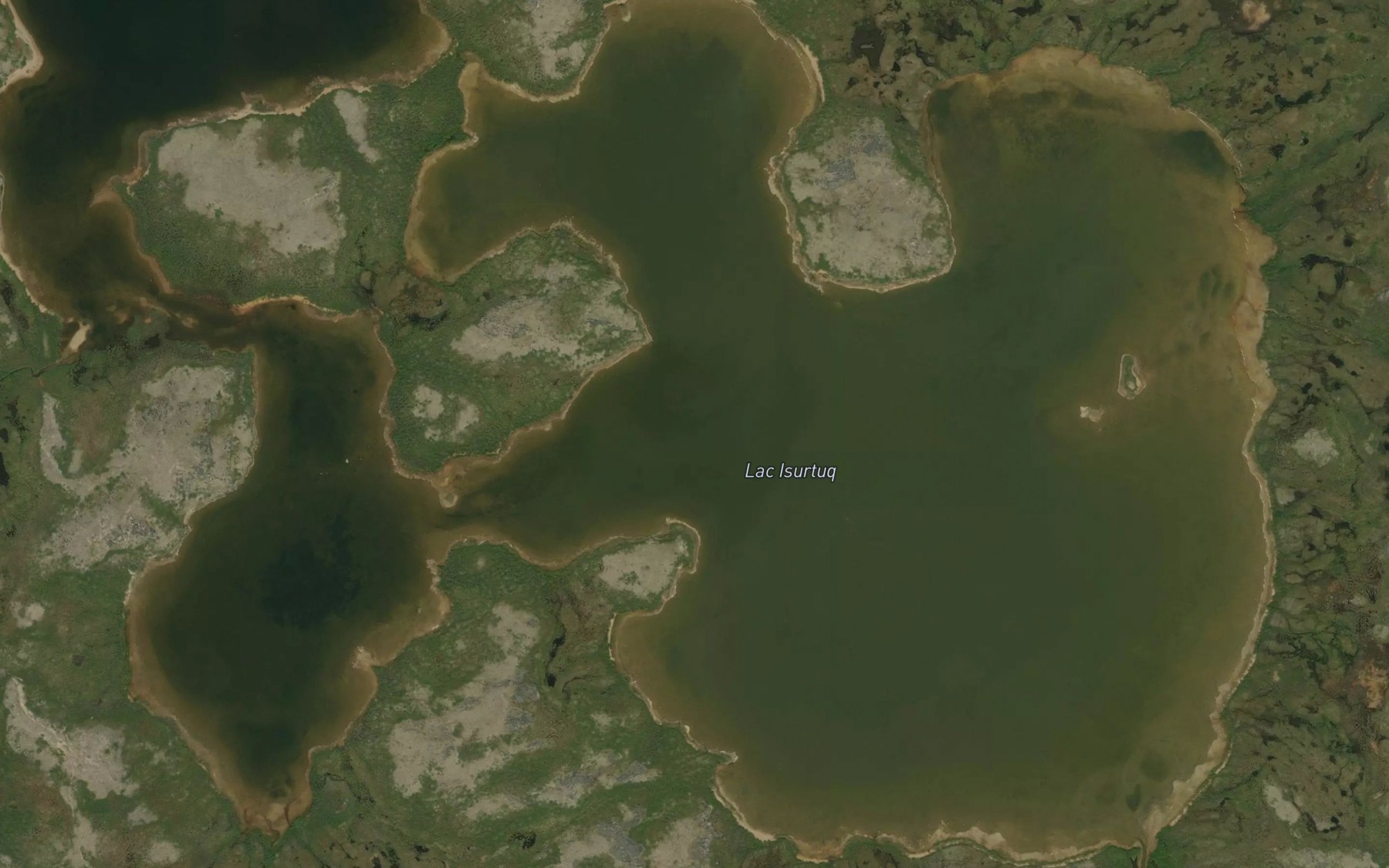 Satellite map of the Lac Isurtuq