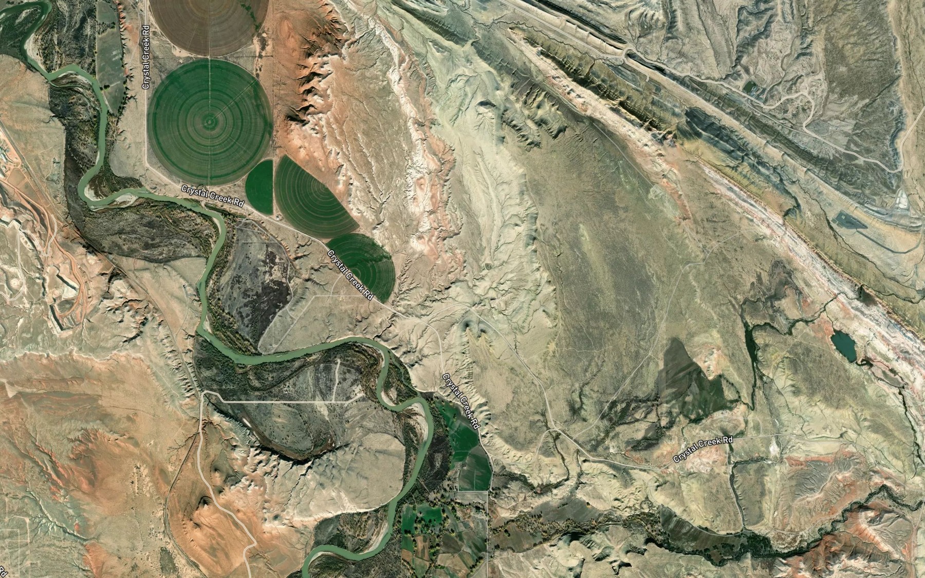 Satellite map of the Bethurem Reservoir