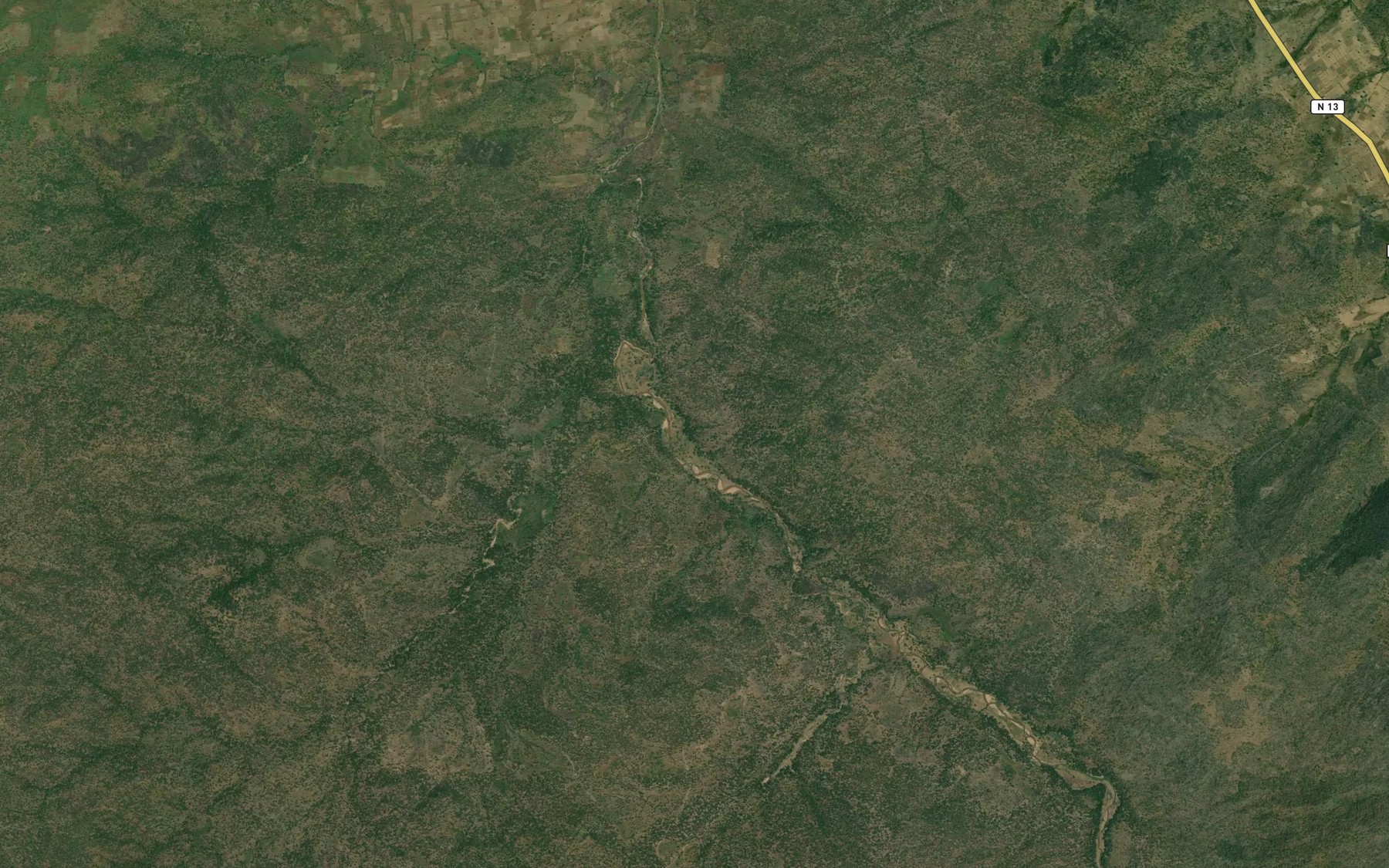 Satellite map of the Mayo Bouklou