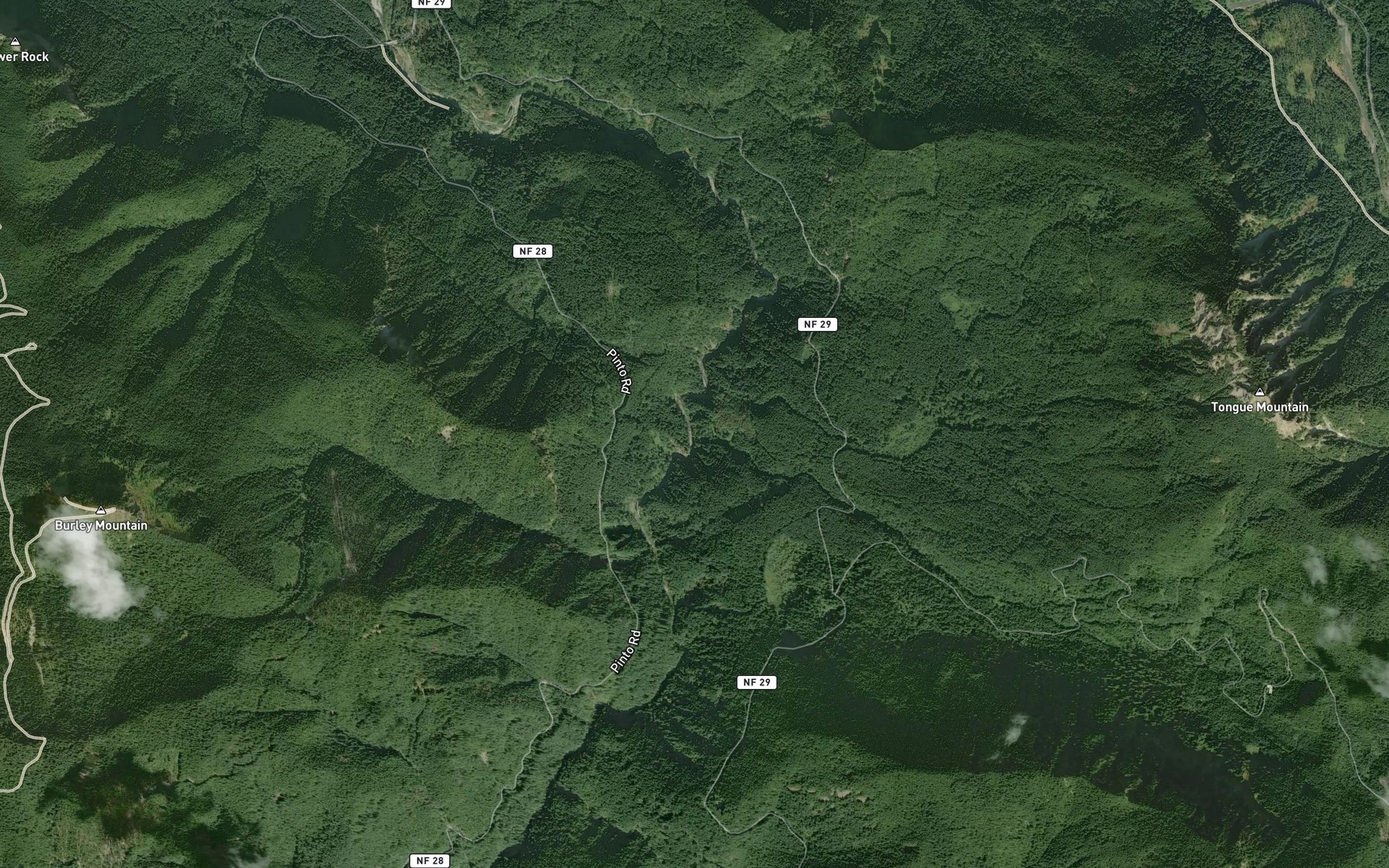 Satellite map of the Lambert Creek