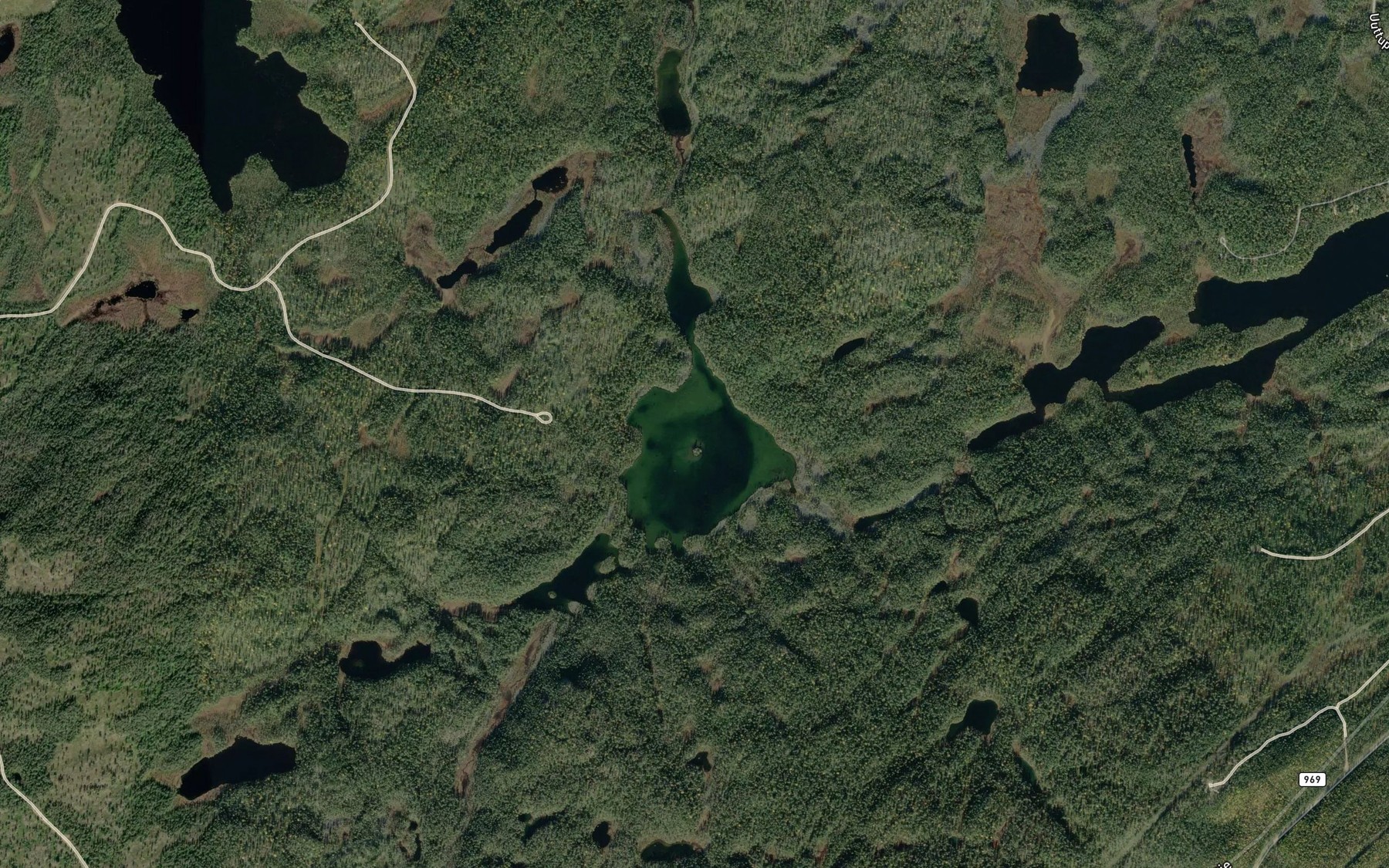 Satellite map of the Pyhajarvi