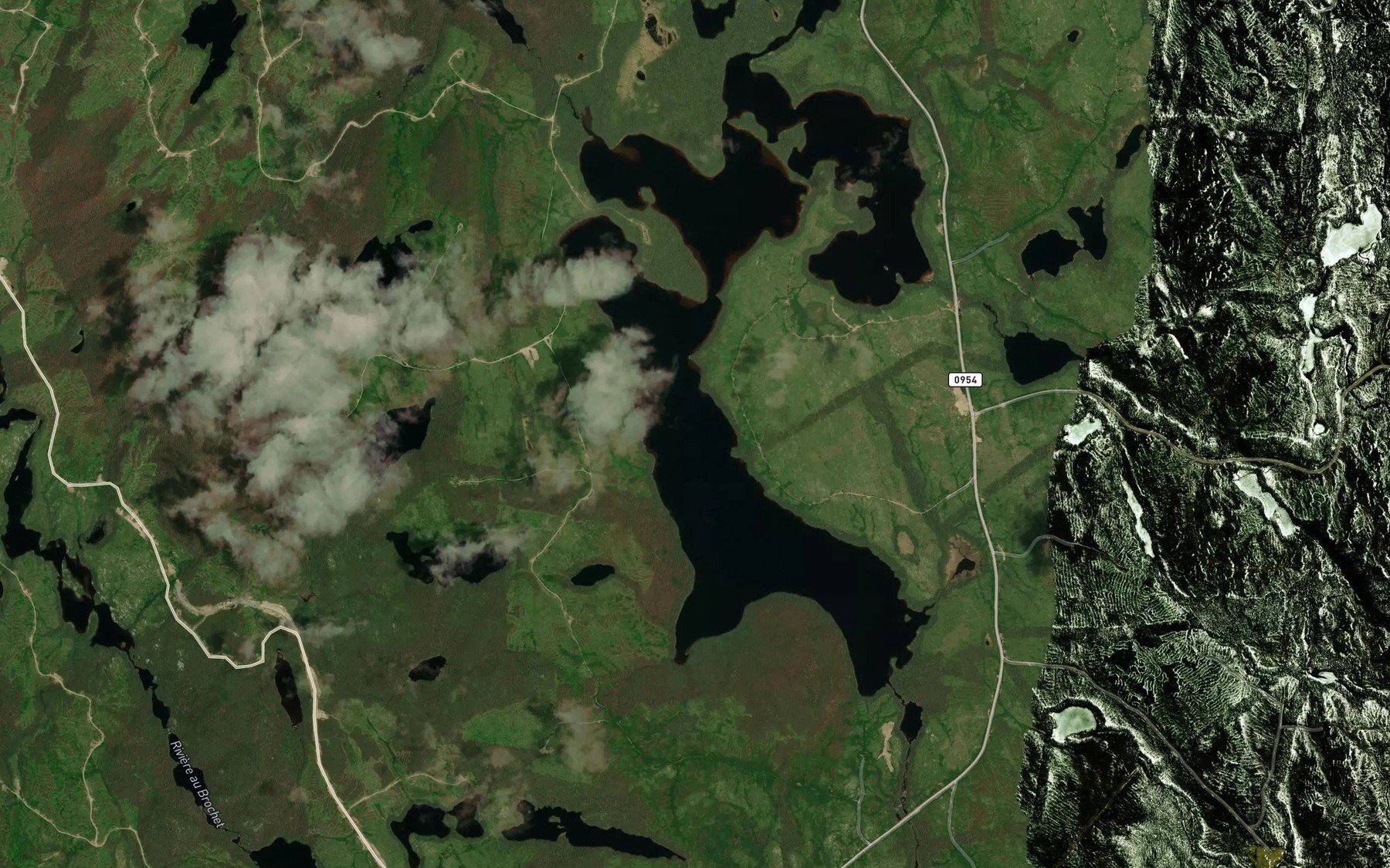 Satellite map of the Lac Noel