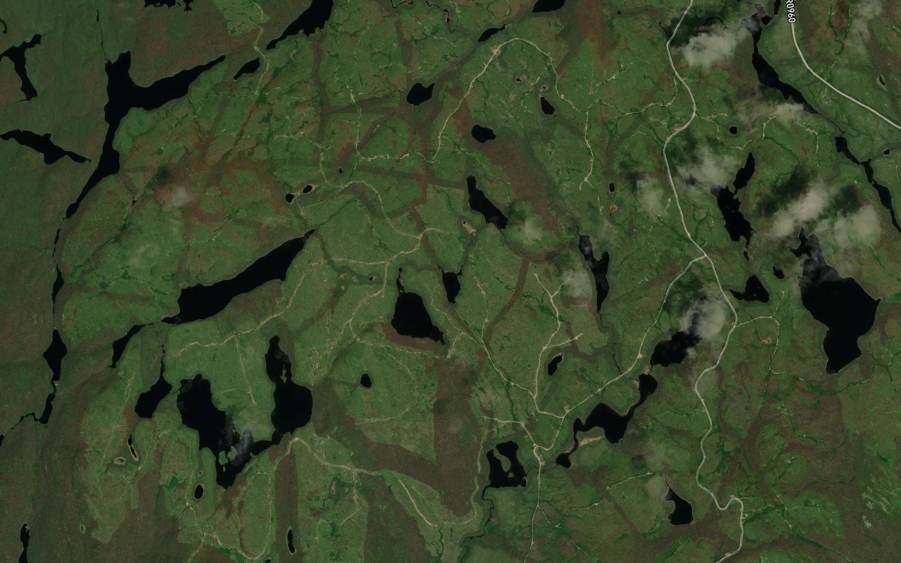 Satellite map of the Lac du Boeuf