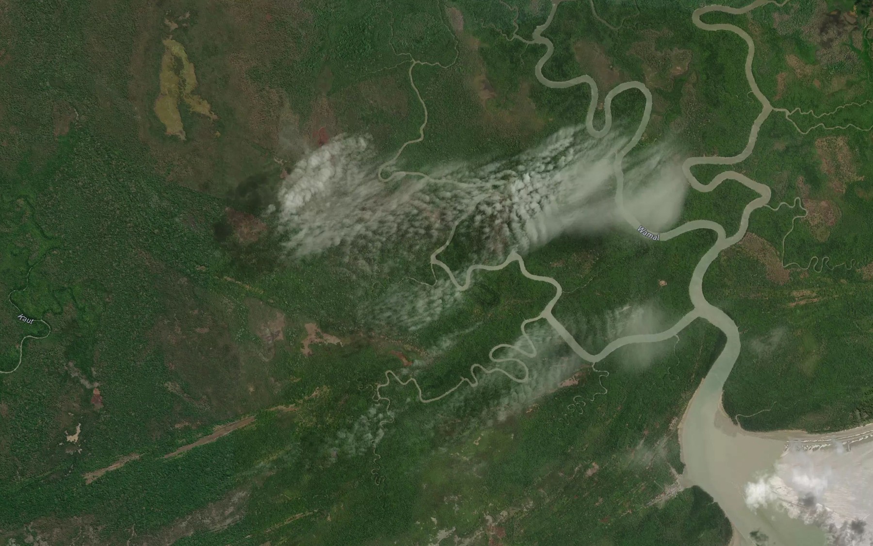Satellite map of the Tubala