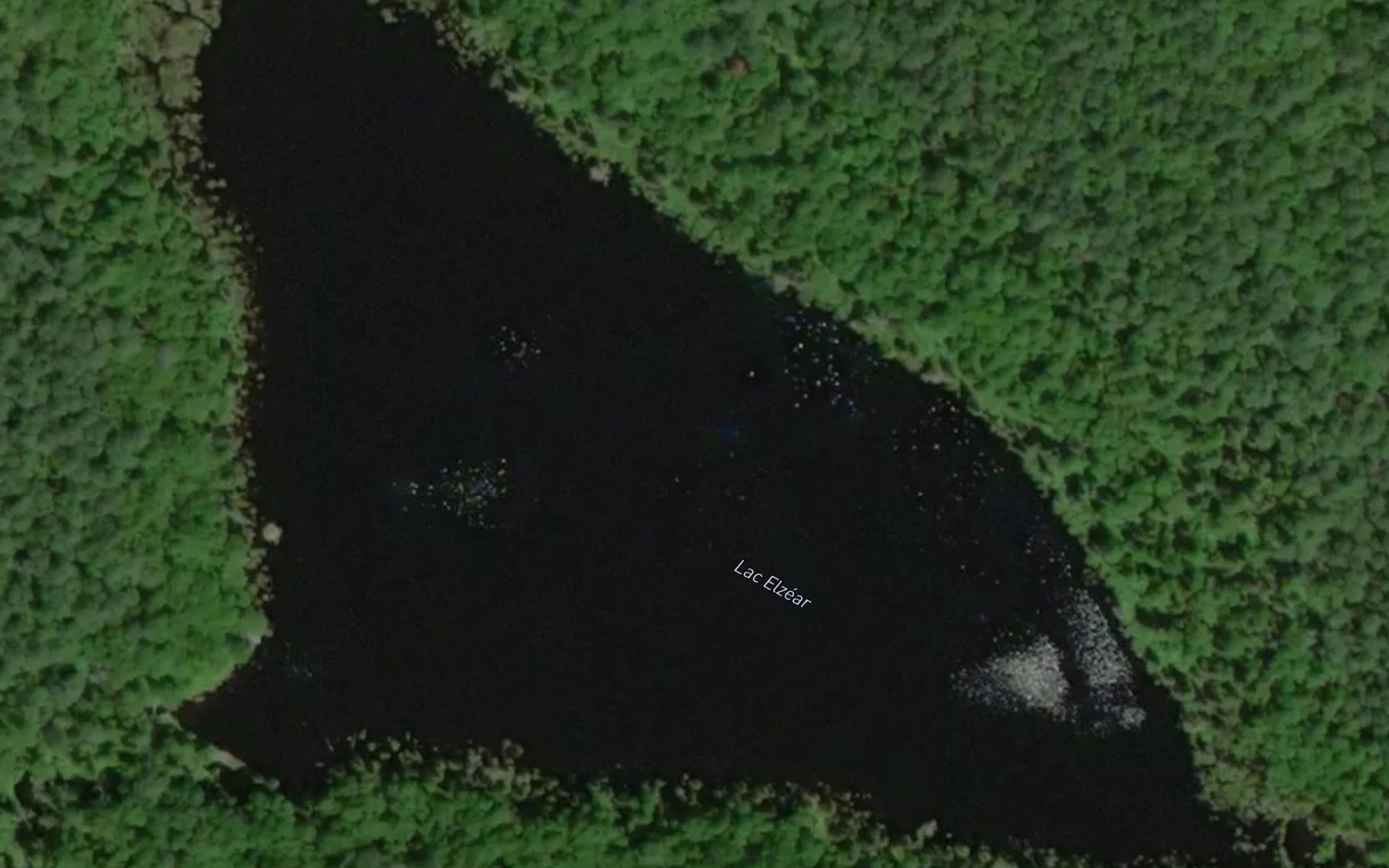 Satellite map of the Lac Elzear
