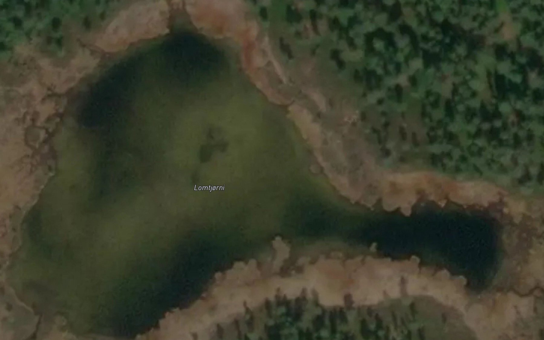 Satellite map of the Lomtjorni
