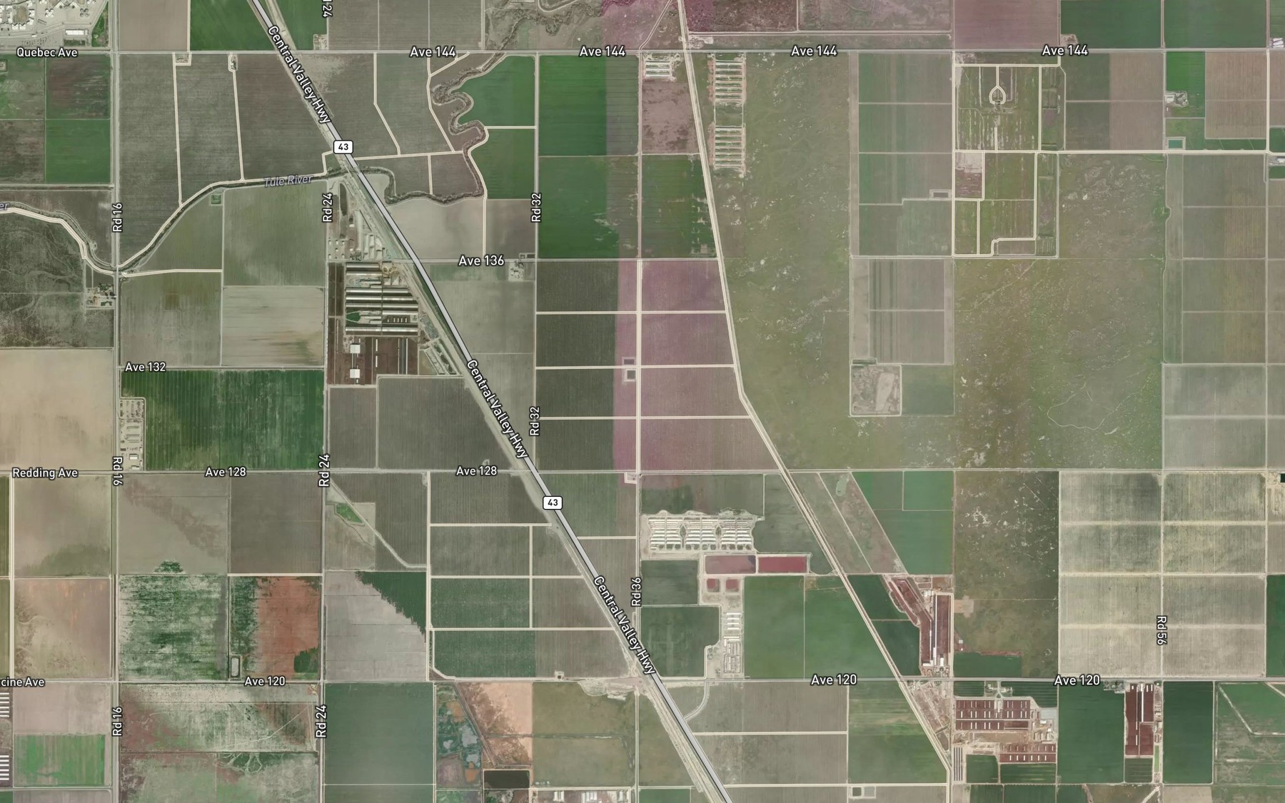 Satellite map of the Taylor Canal