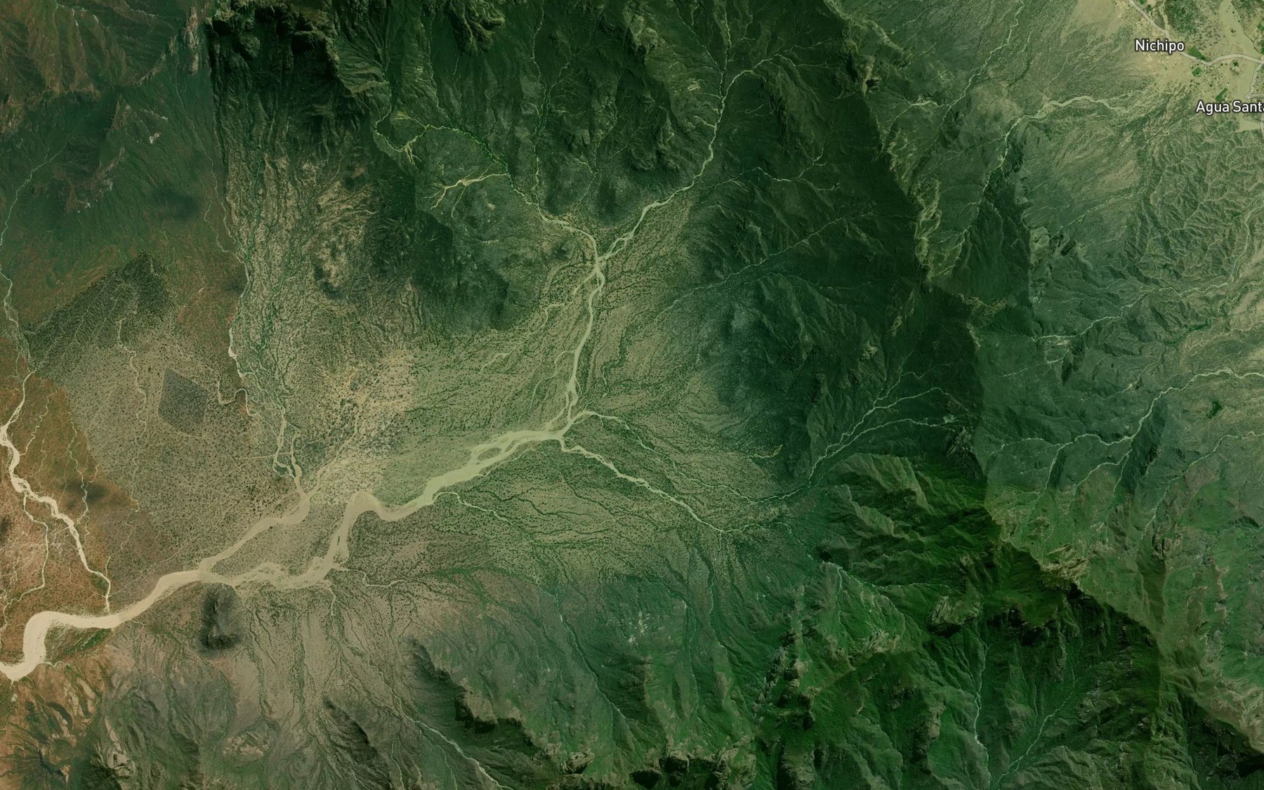 Satellite map of the Jaquay Negro