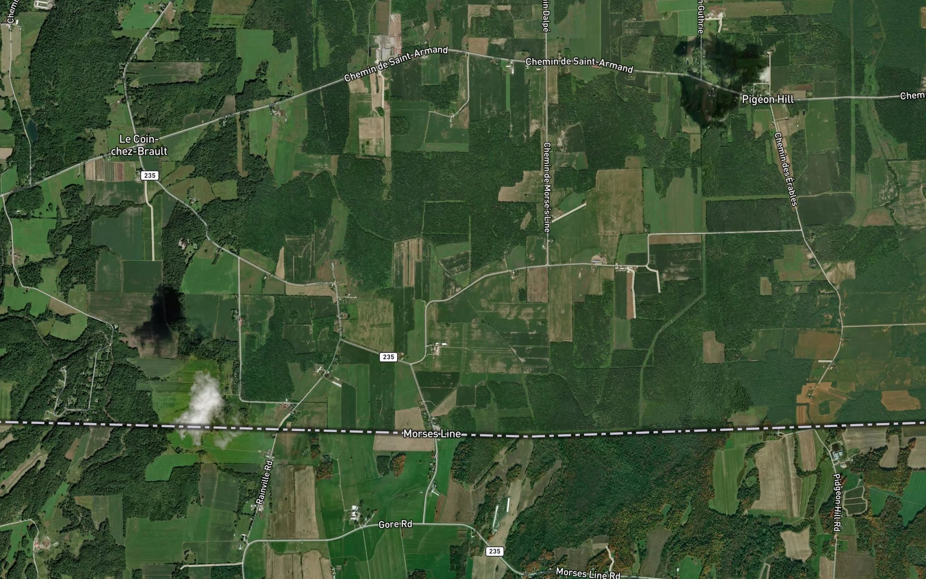 Satellite map of the Embranchement Beaulac-Dalbe