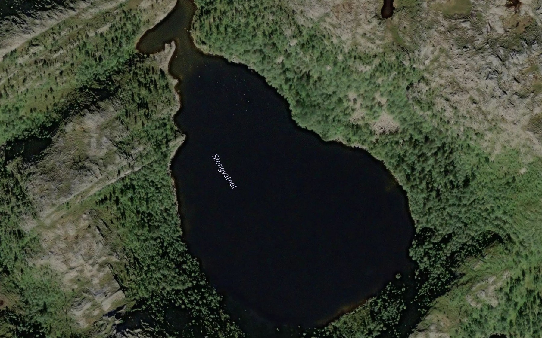 Satellite map of the Stengvatnet