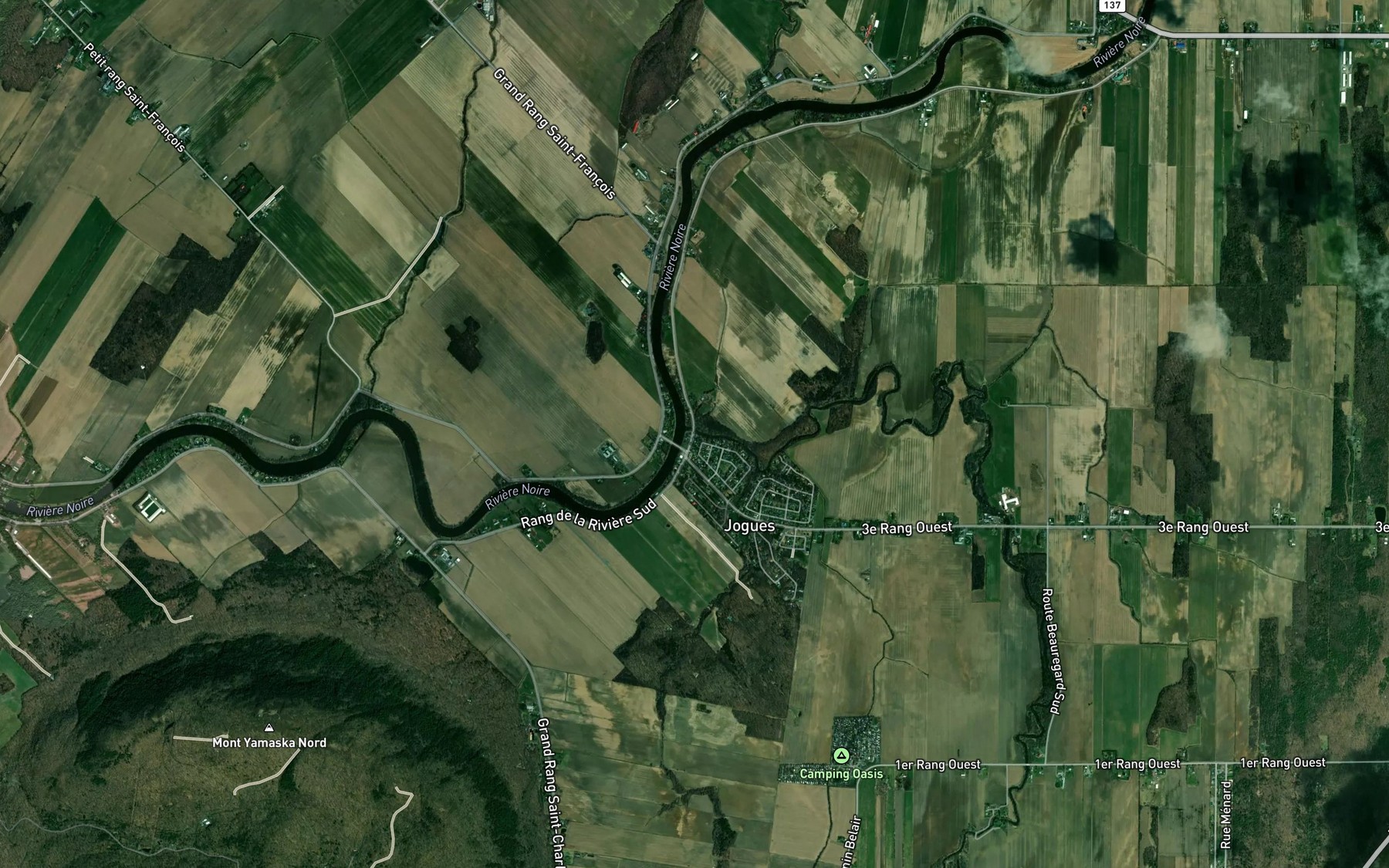 Satellite map of the Riviere Mawcook