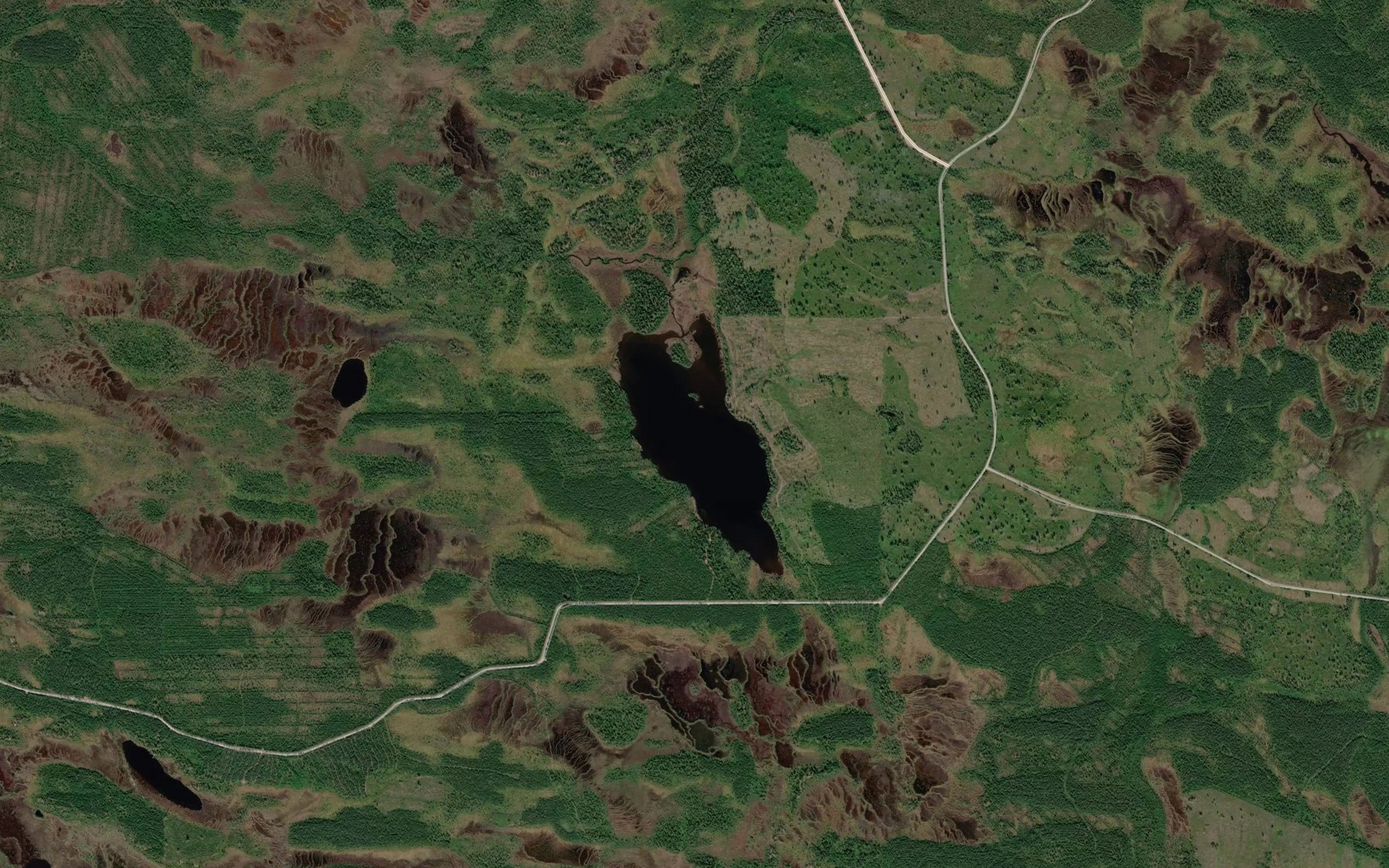 Satellite map of the Pahtojarvi