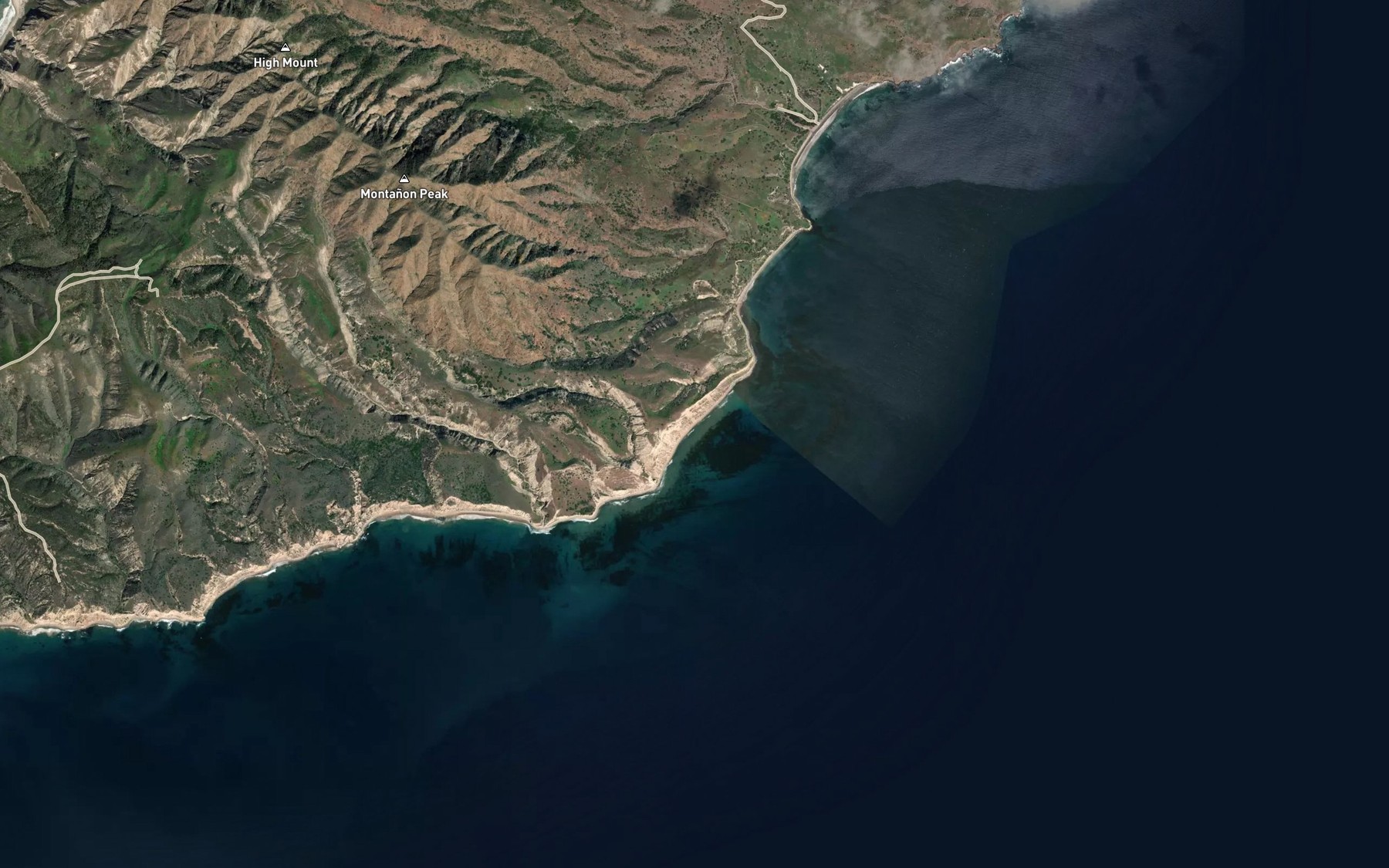Satellite map of the Middle Anchorage