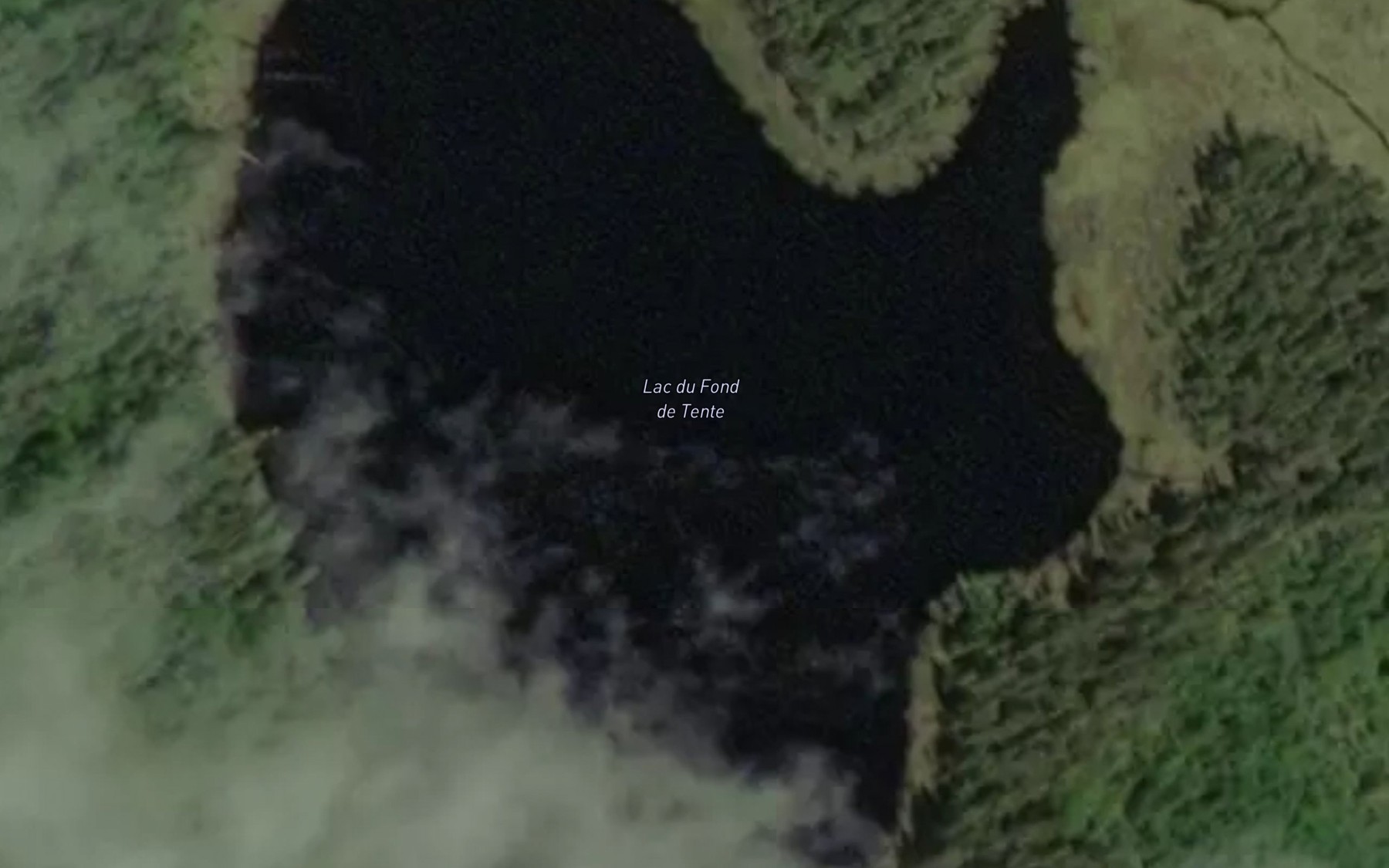 Satellite map of the Lac du Fond de Tente