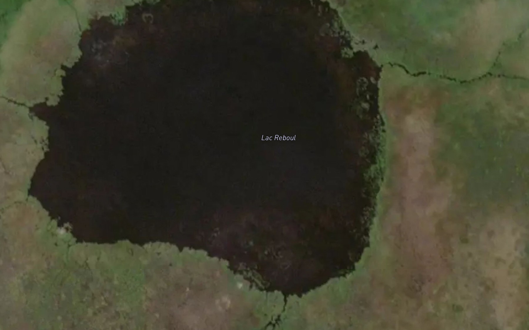 Satellite map of the Lac Reboul