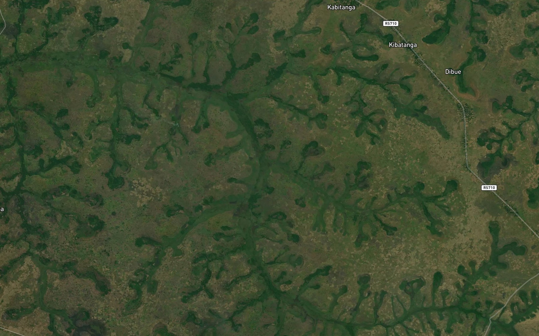 Satellite map of the Mulomba