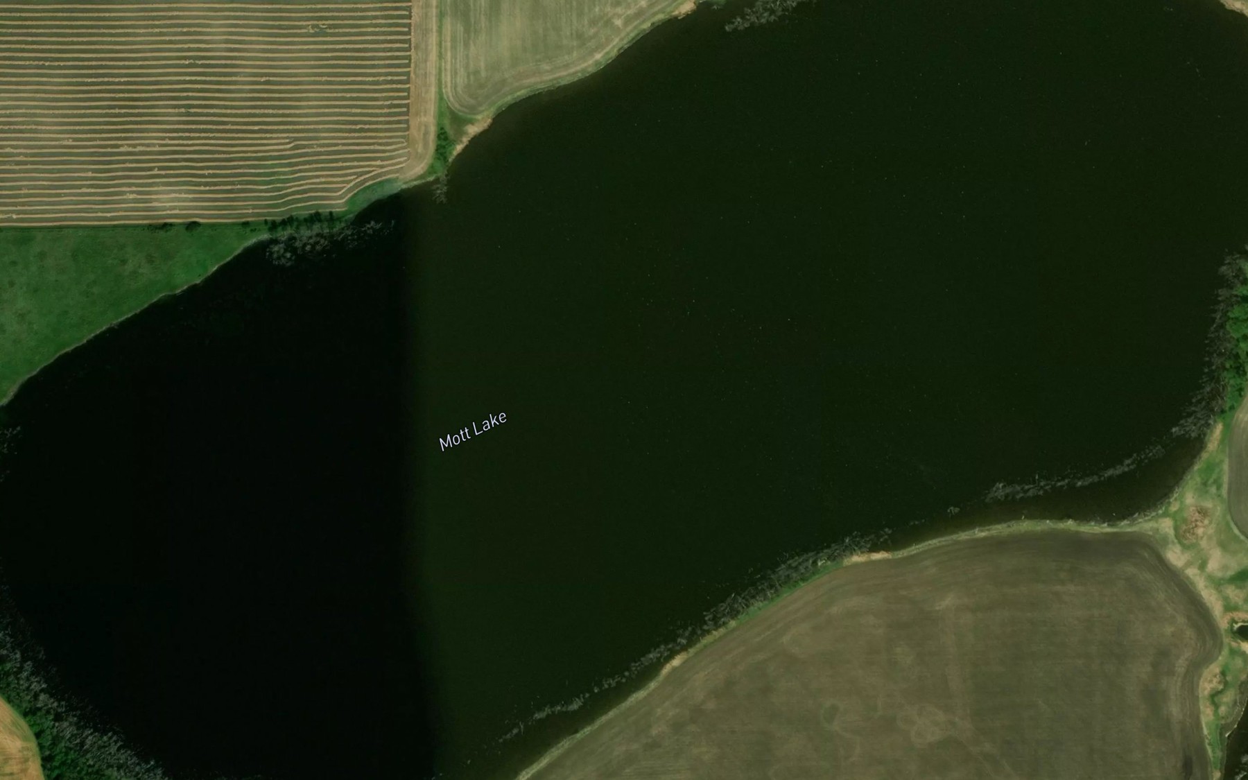 Satellite map of the Mott Lake