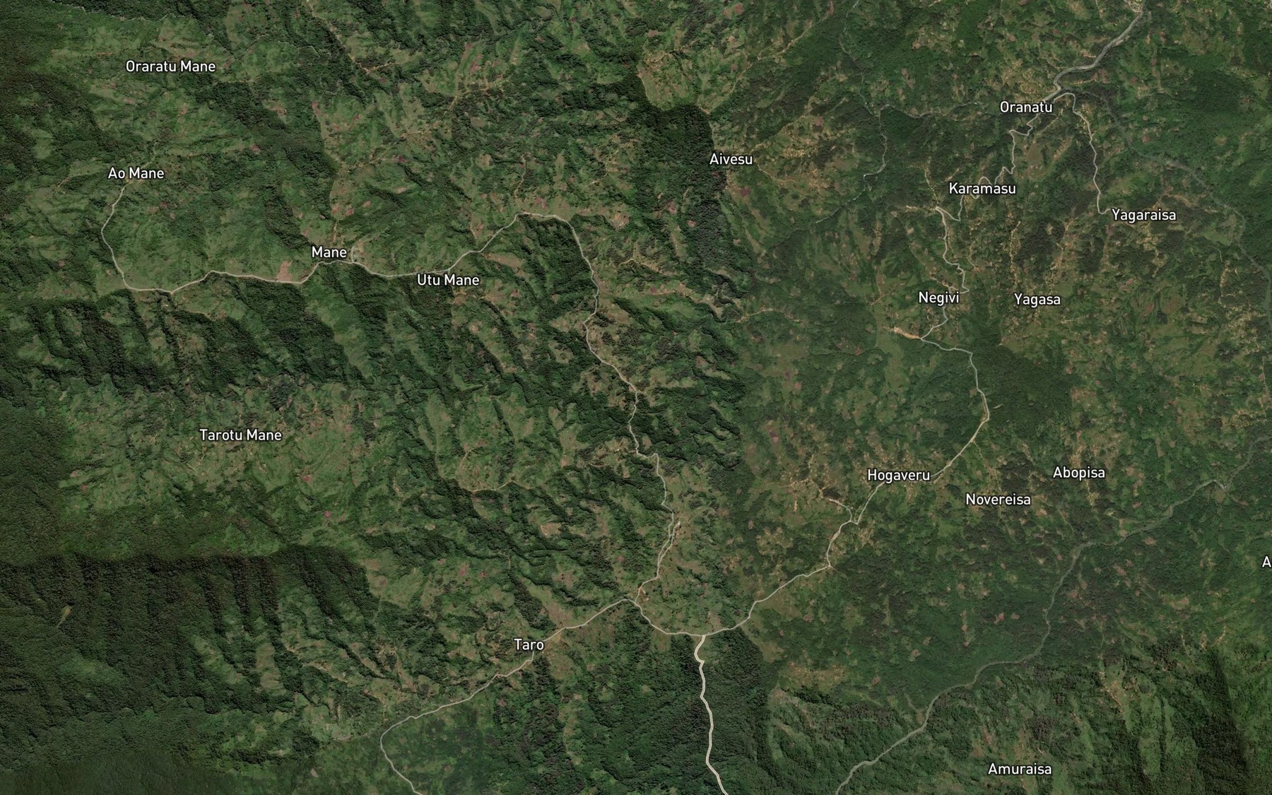 Satellite map of the Amona Creek