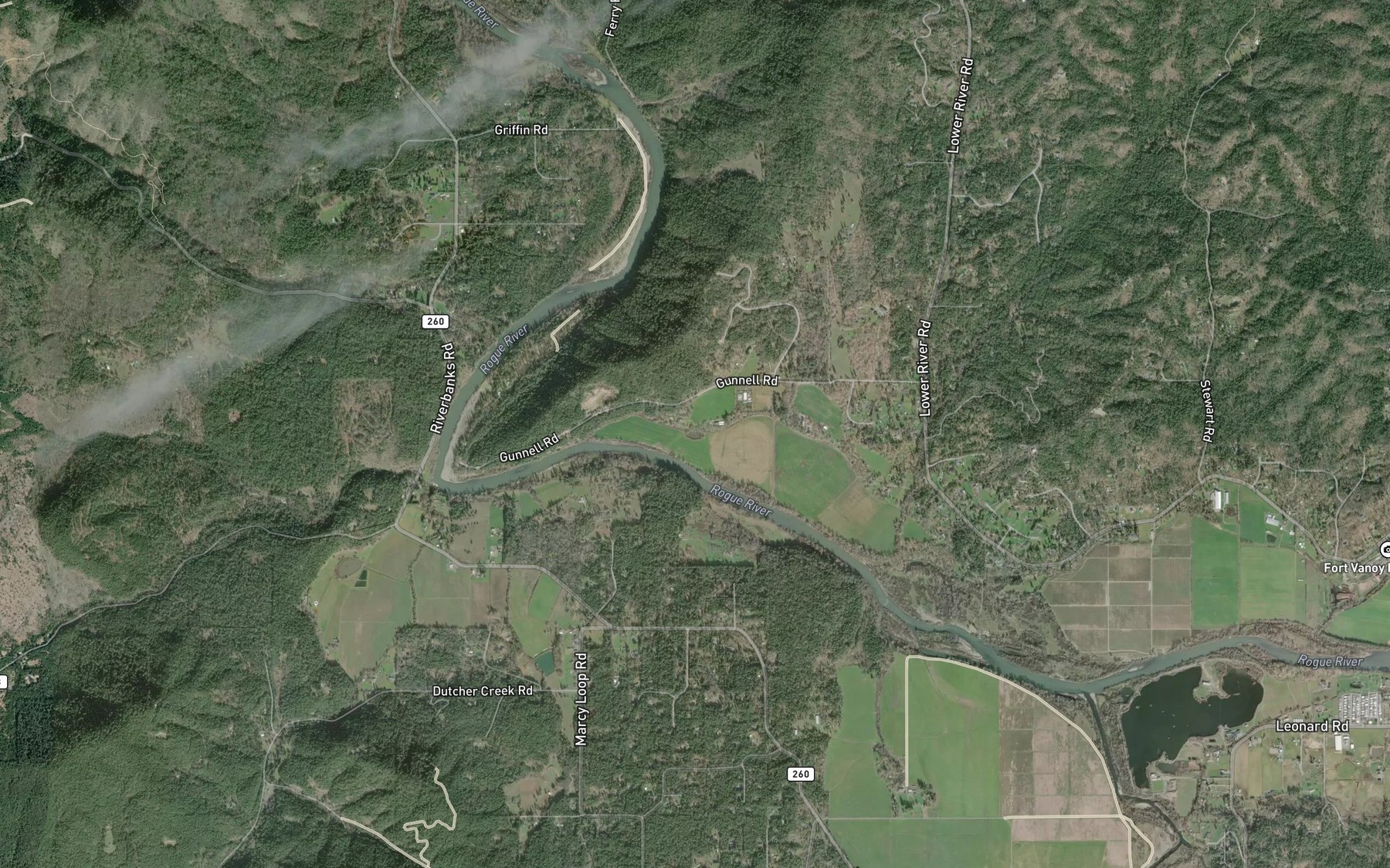 Satellite map of the Klose Pond
