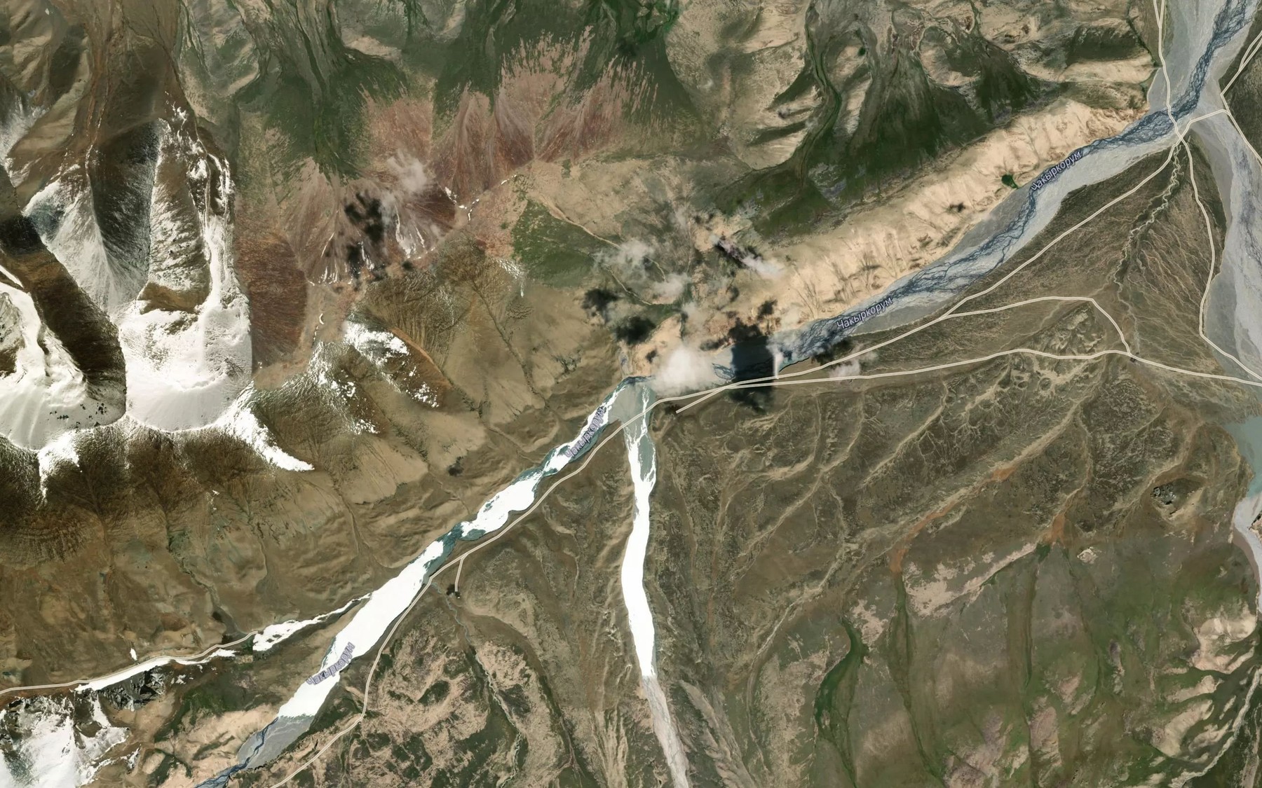 Satellite map of the Choktor