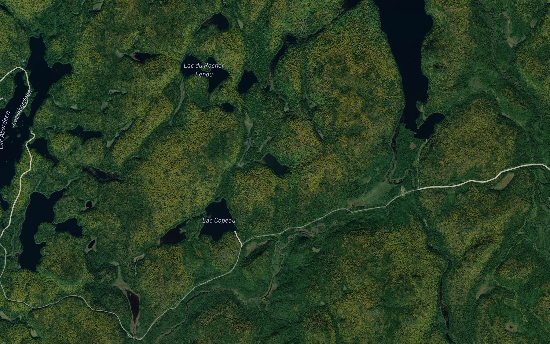 Satellite map of the Lac Paul