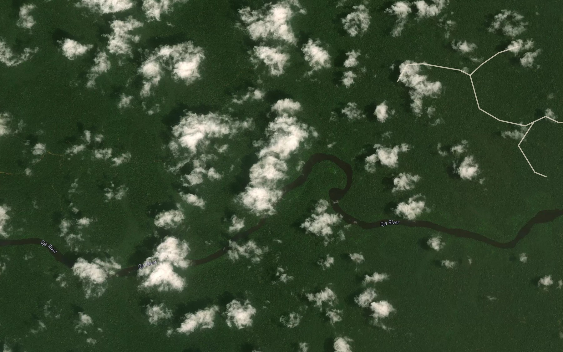 Satellite map of the Ntekwam