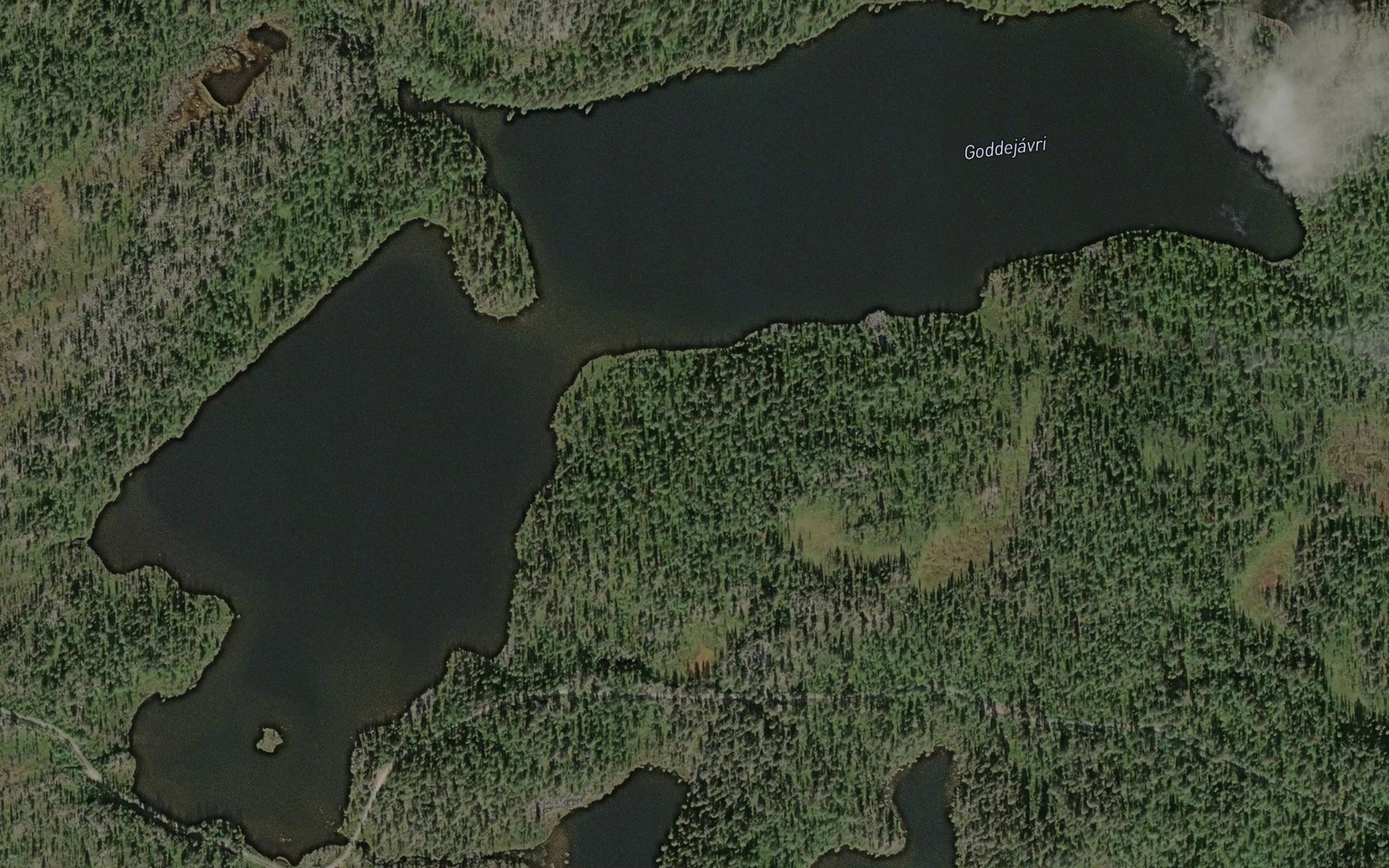Satellite map of the Villreinvatnet