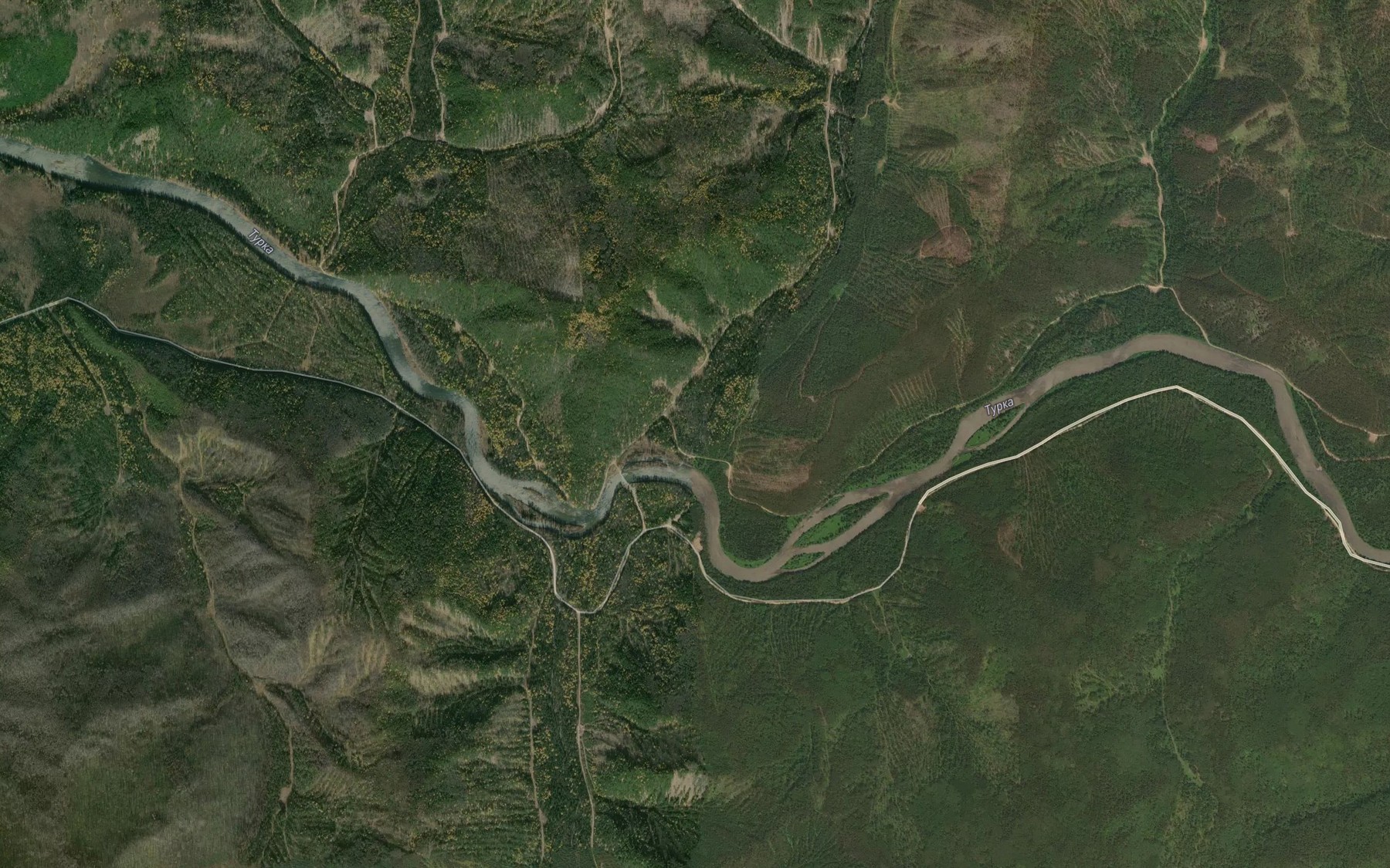 Satellite map of the Kaltusnaya