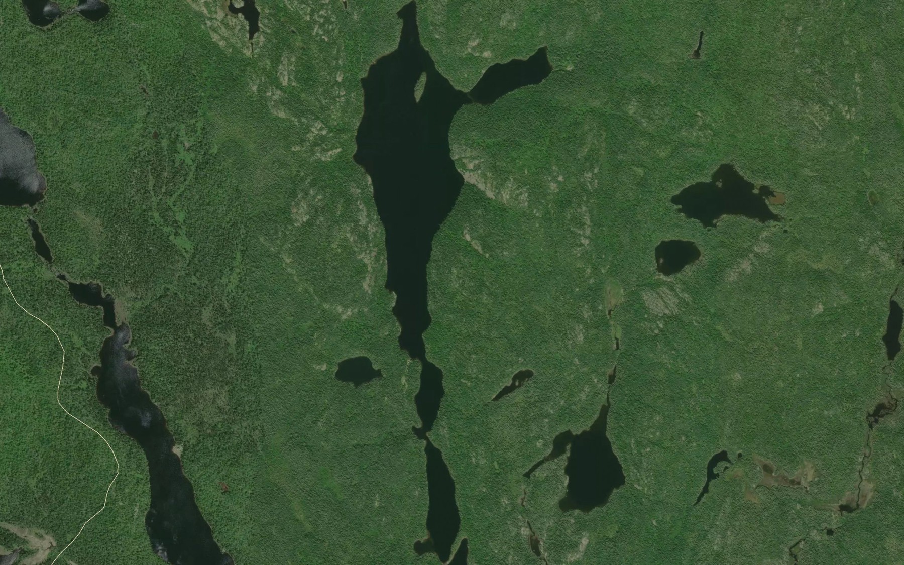 Satellite map of the Deep Lake