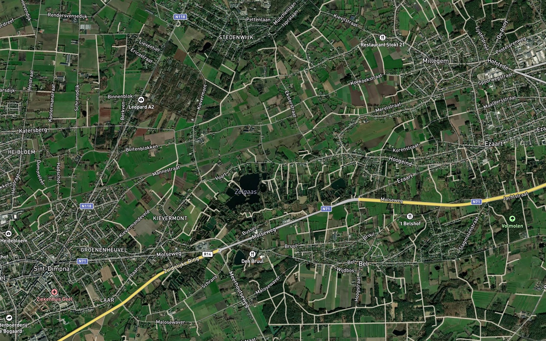Satellite map of the Waterbroekloop