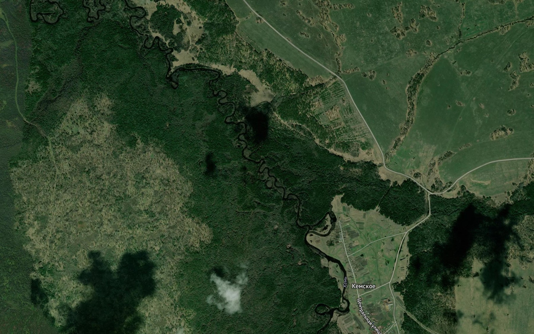 Satellite map of the Borisovka