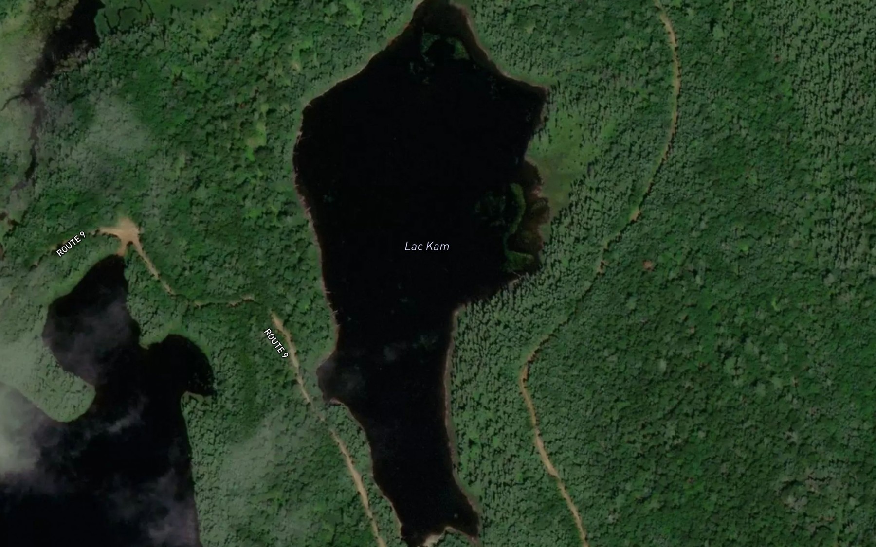 Satellite map of the Lac Kam