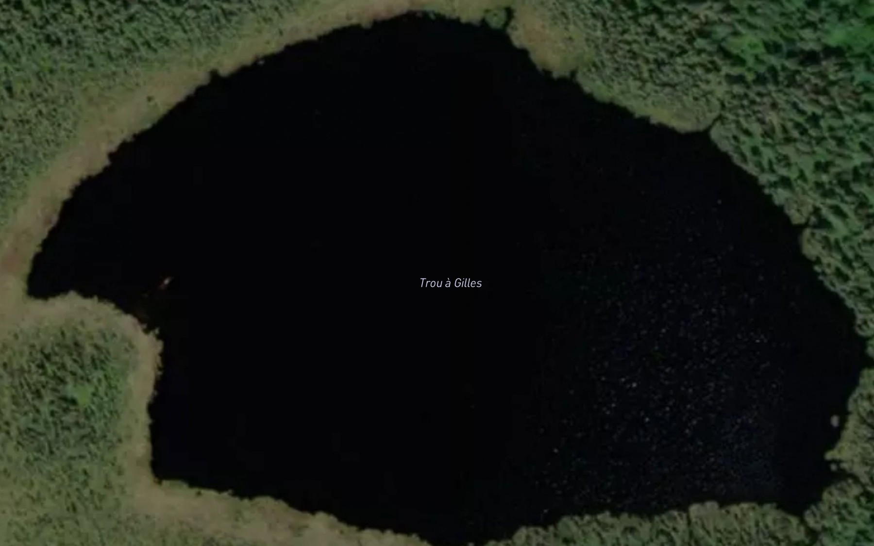 Satellite map of the Trou a Gilles