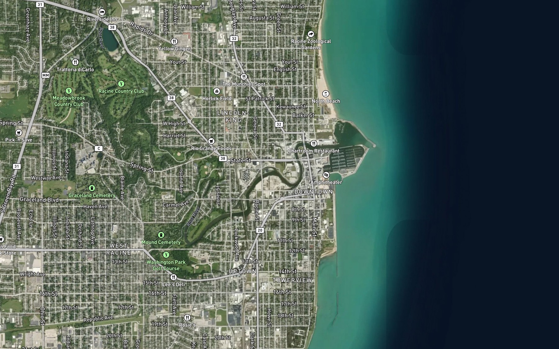 Satellite map of the Spot 3