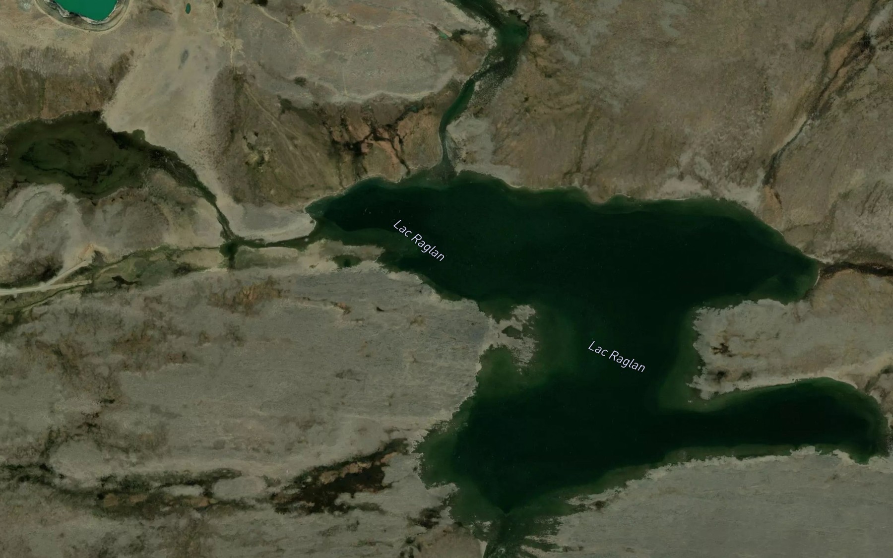 Satellite map of the Lac Raglan